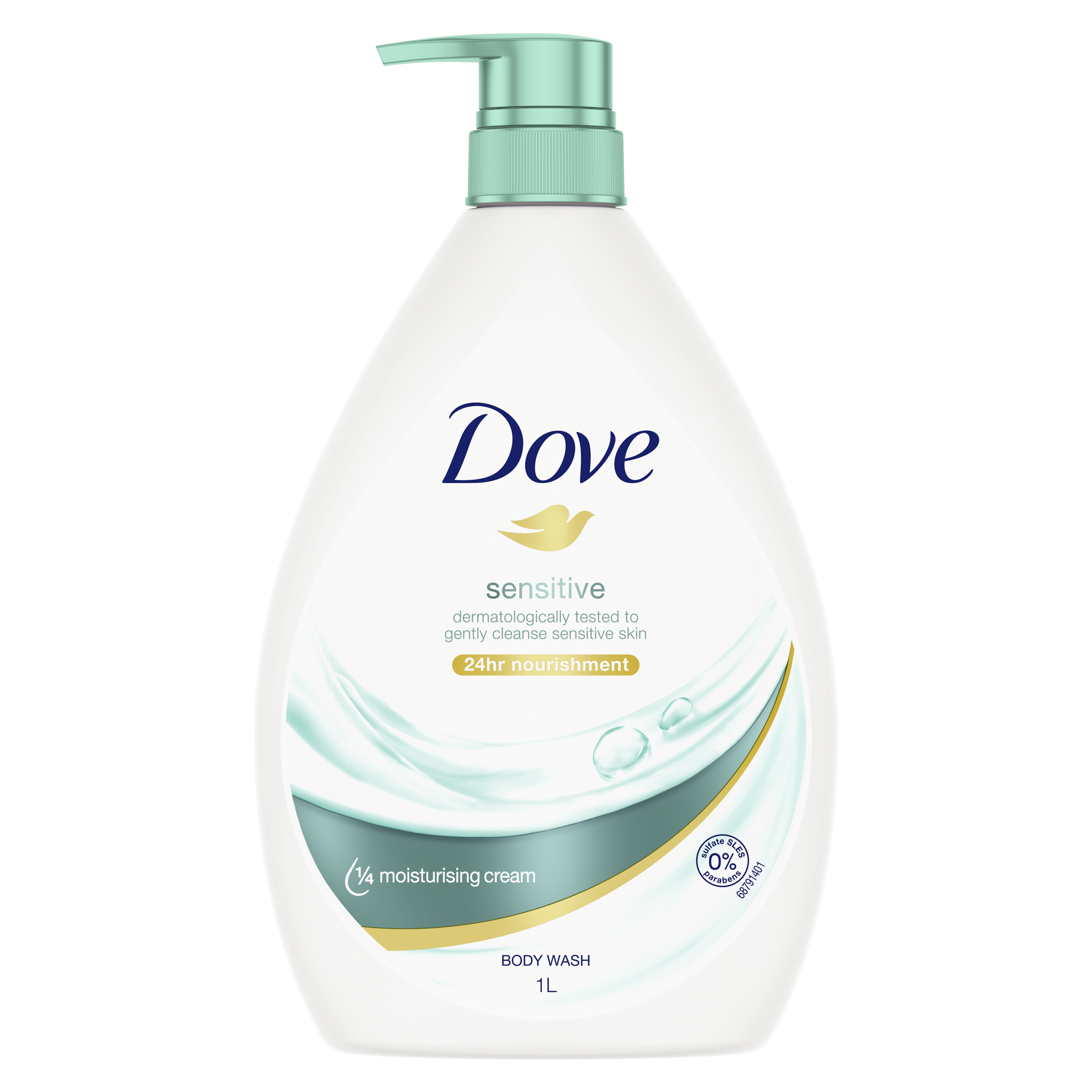 Dove Sensitive Skin Body Nourishing Body Wash 1L