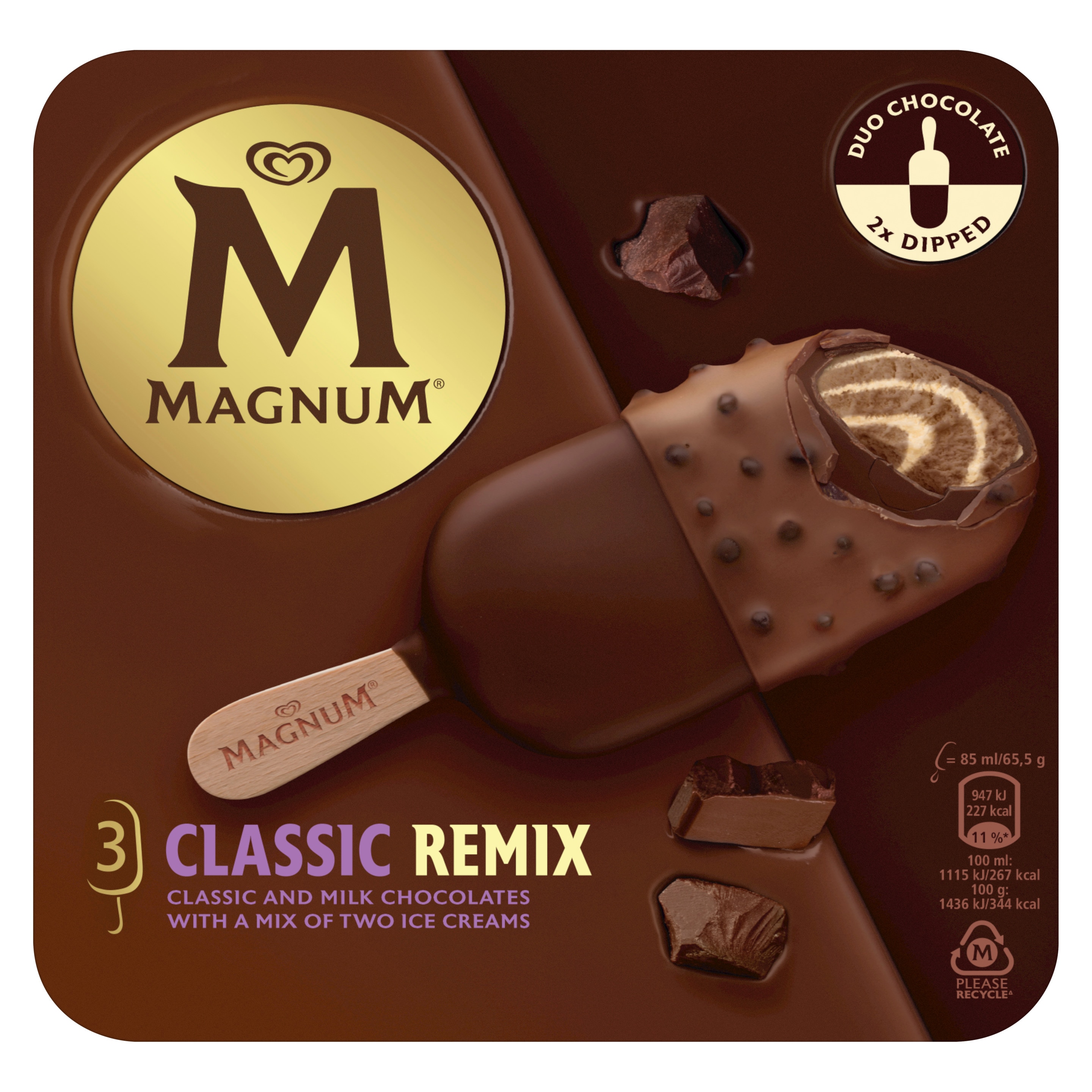 Magnum Classic Remix 3x85ml Front