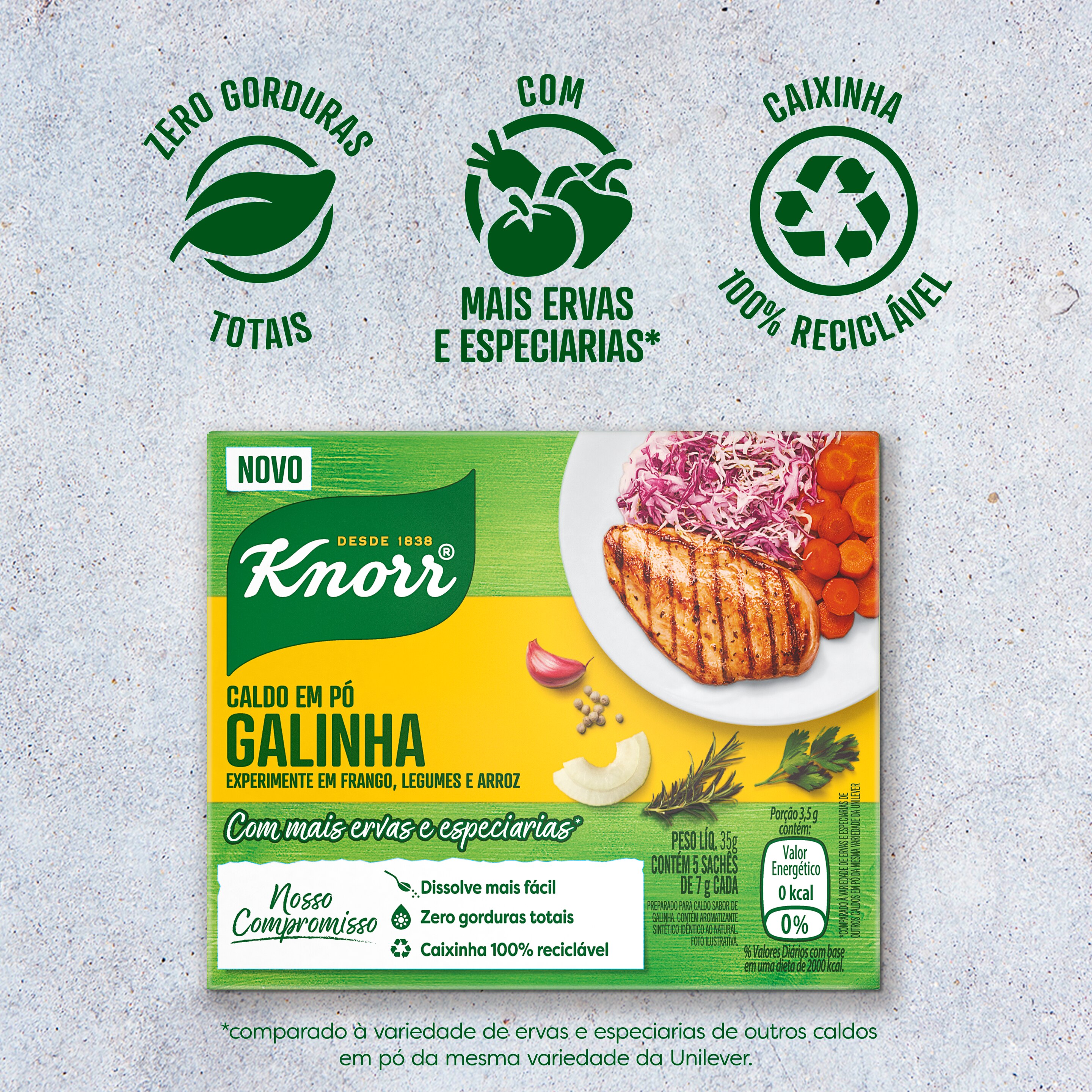 Caldo em Pó Knorr Galinha