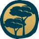 Ikona z dwoma drzewami w okrągłym tle
