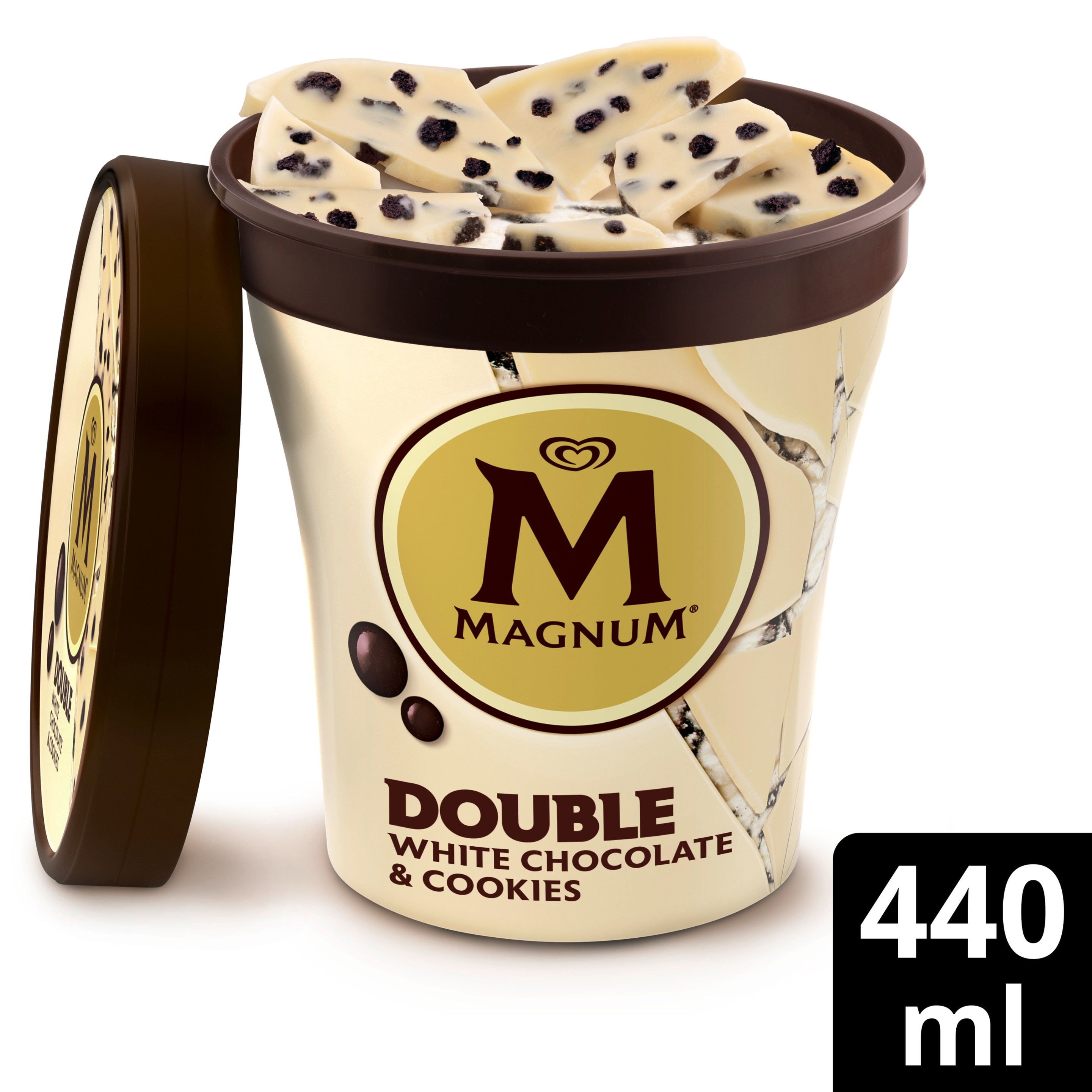 Magnum Double White Chocolate & Cookies Tub 440ml