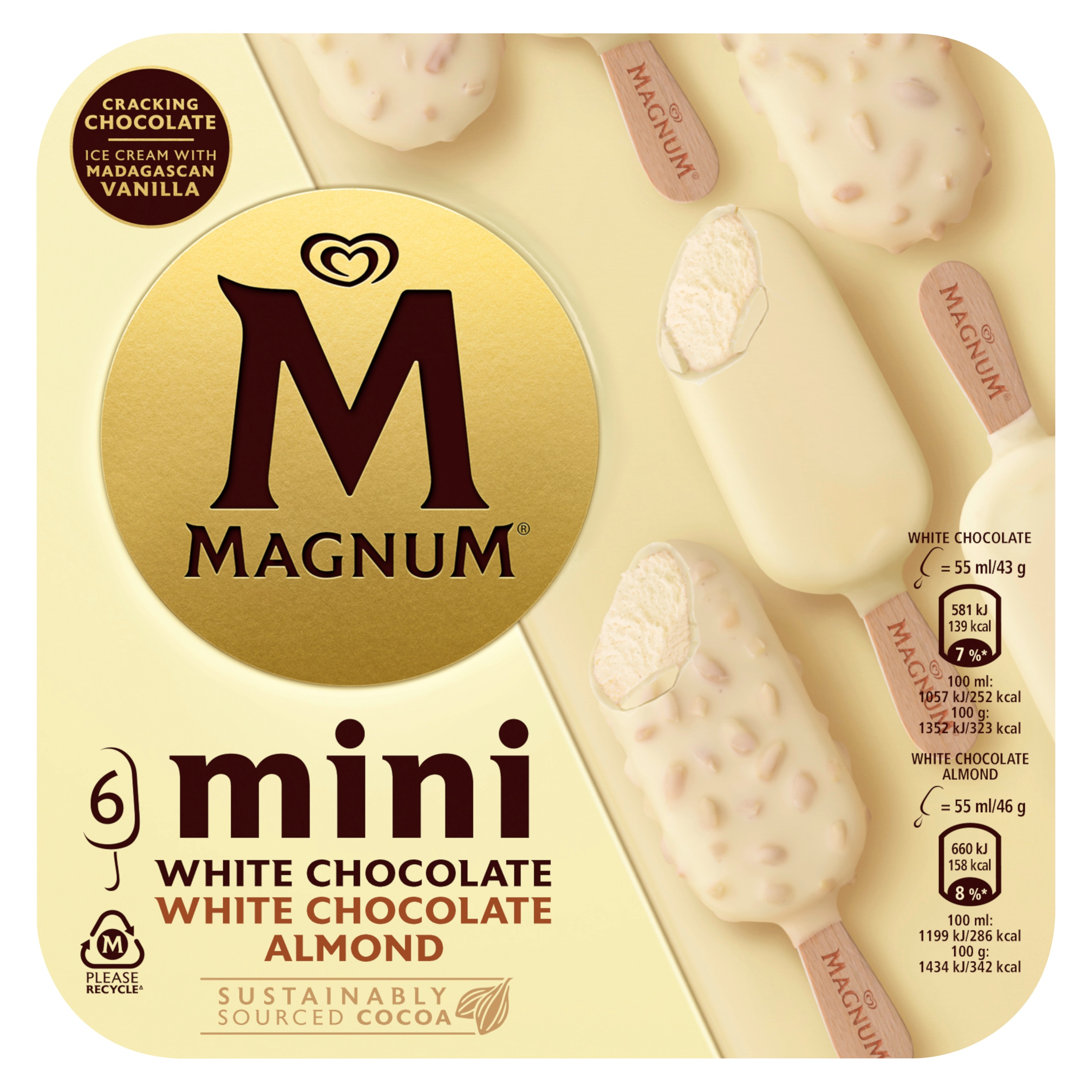 Magnum Mini White & White Almond 55ml 6MP