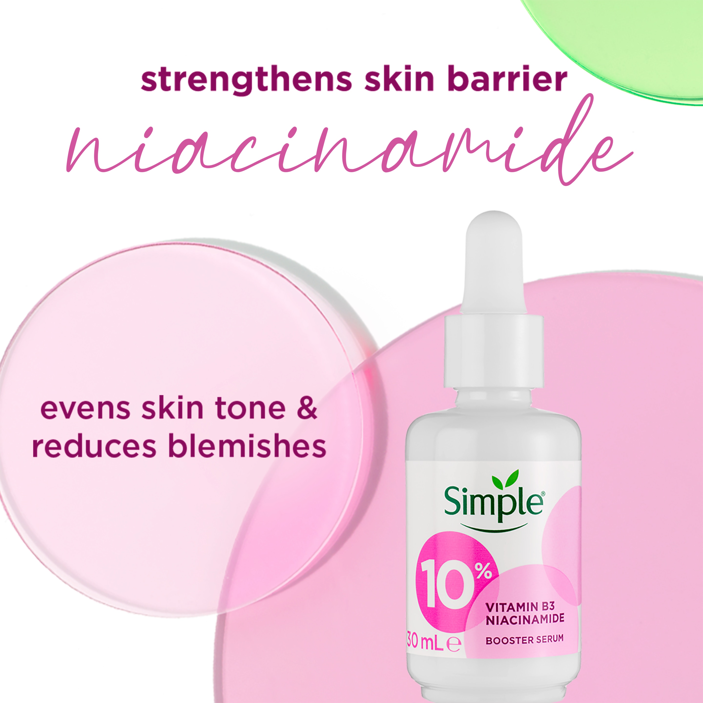 Simple Booster Serum 10% Niacinamide (Vitamin B3) | Simple® Skincare