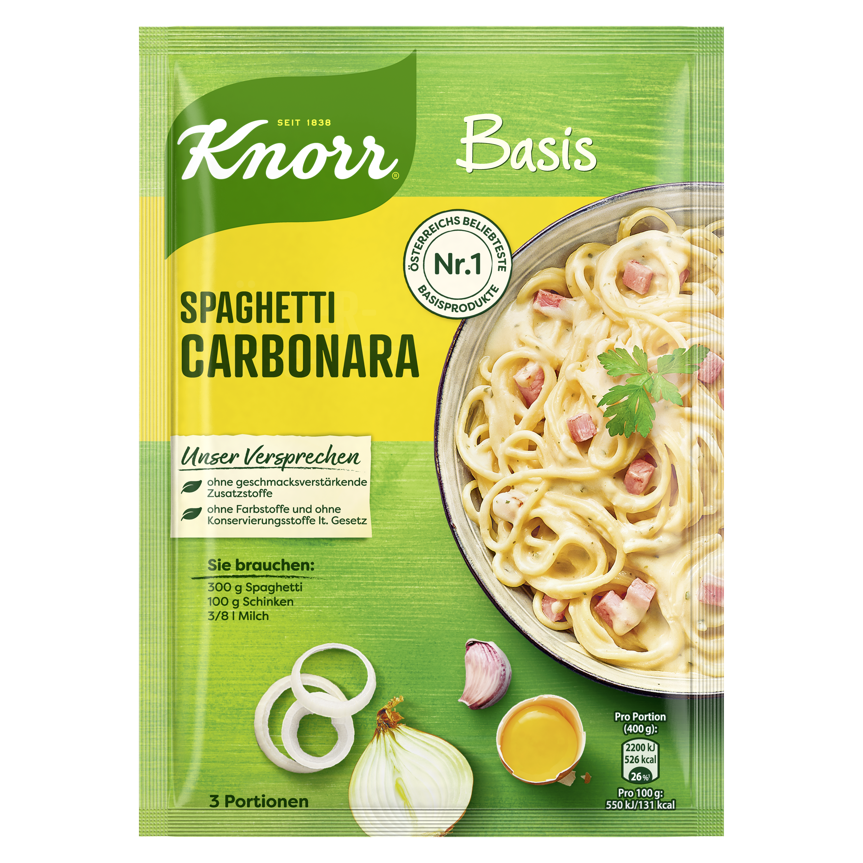 Knorr Basis Spaghetti Carbonara  3 Portionen