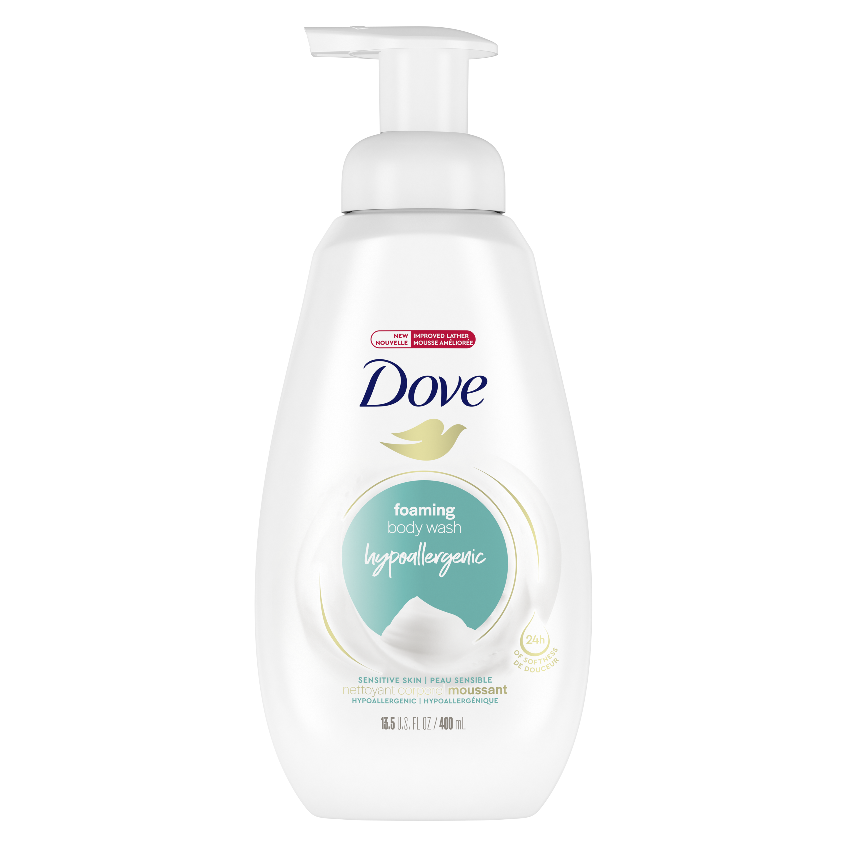 Dove Instant Foaming Body Wash Sensitive Skin