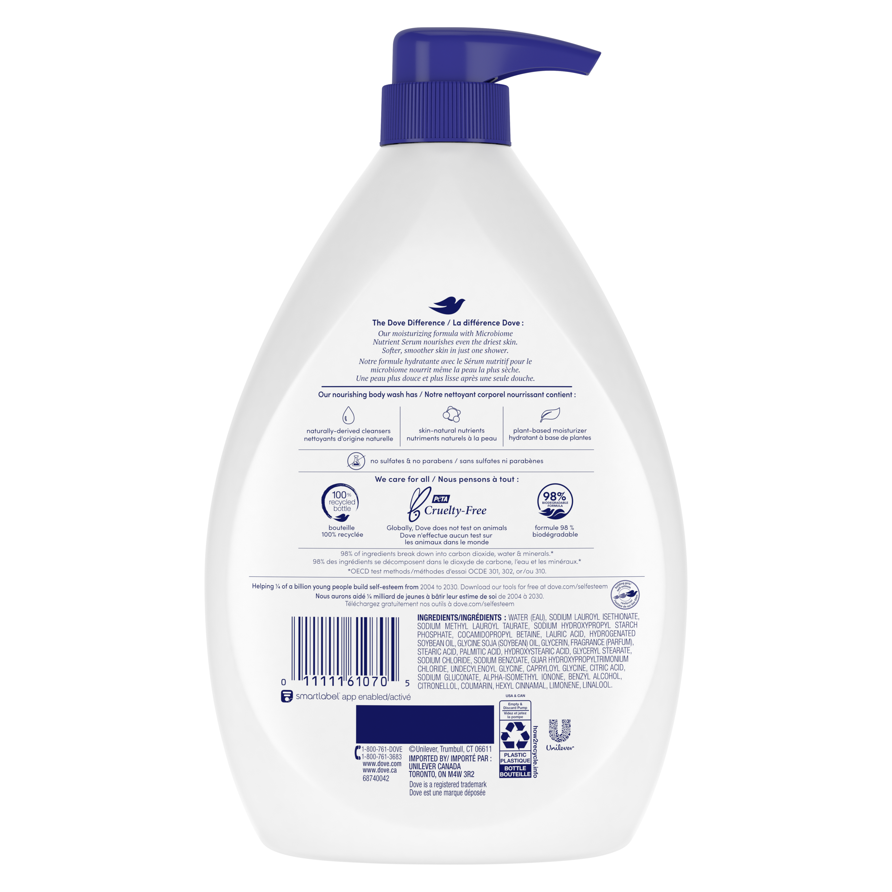 Nettoyant pour le corps Dove Deep Moisture