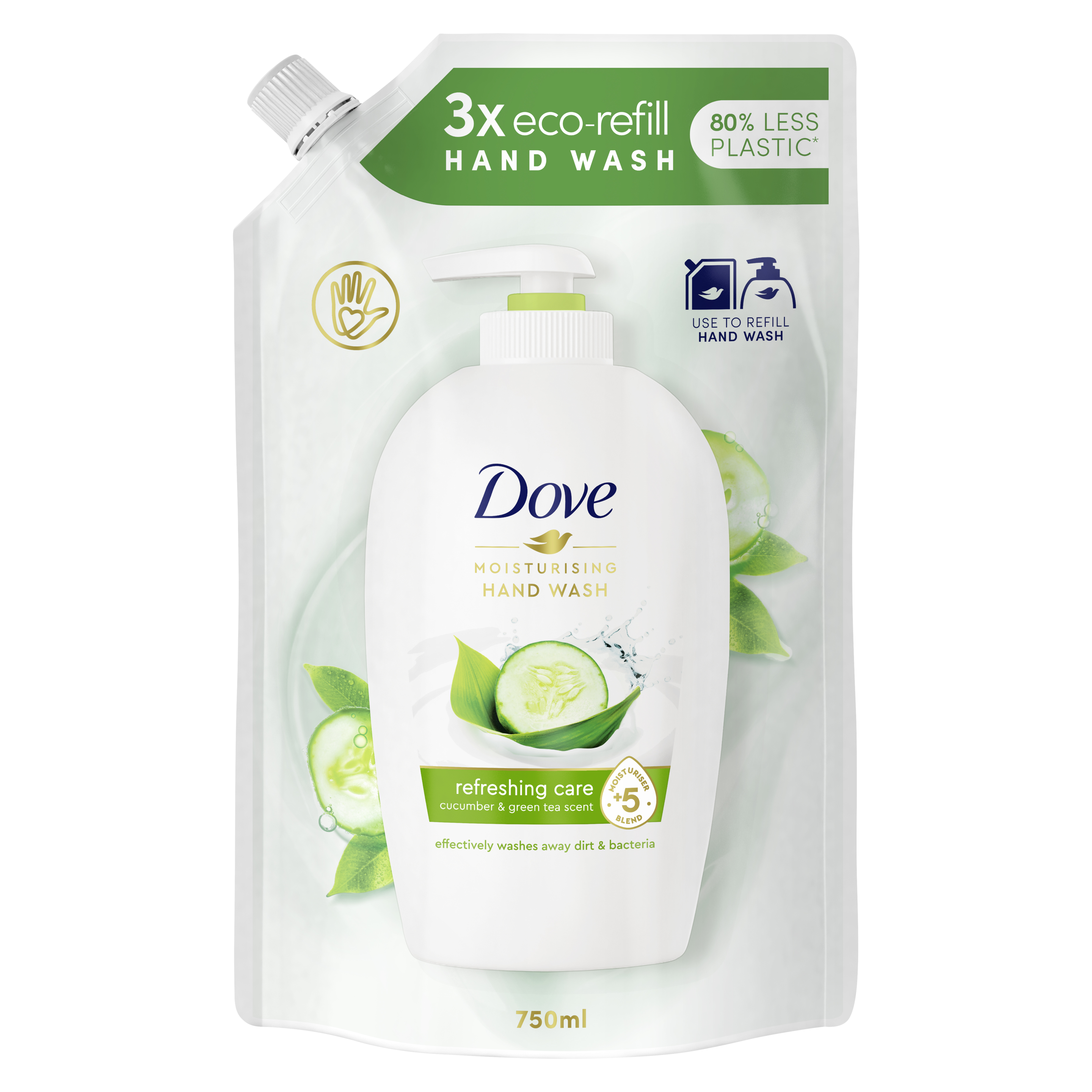 Dove Cucumber & Green Tea Hand wash Refill 500ml