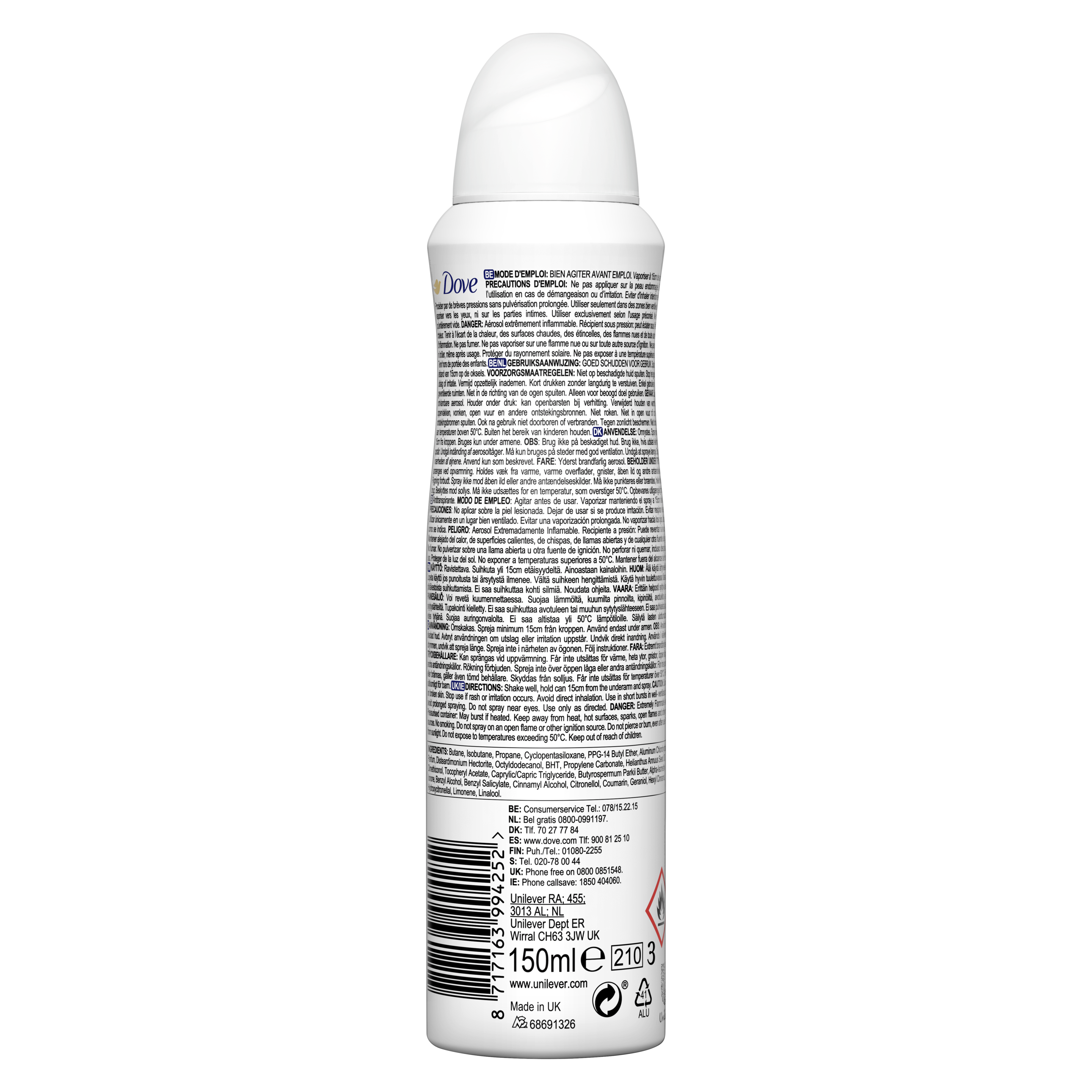 Invisible Dry Anti-perspirant Spray