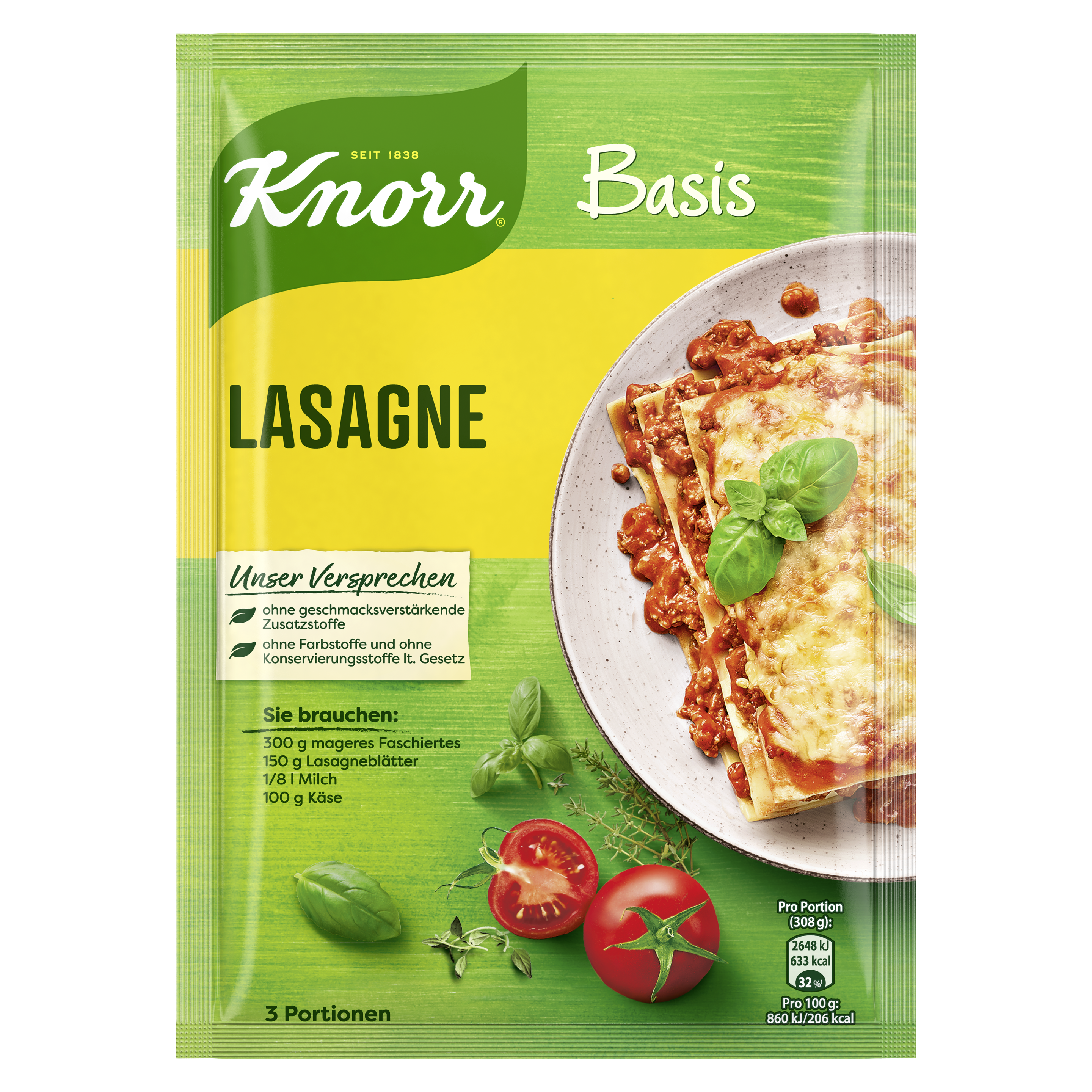 Knorr Basis Lasagne 2 Portionen
