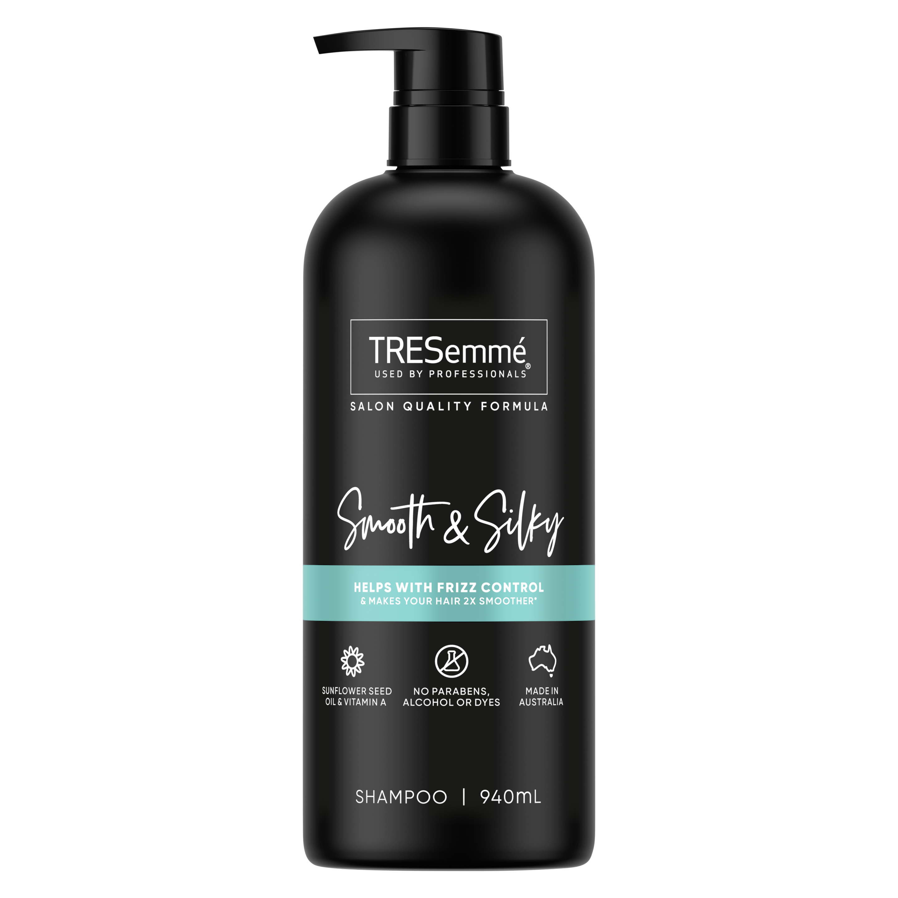 A 940ml bottle of TRESemmé Smooth & Silky Shampoo