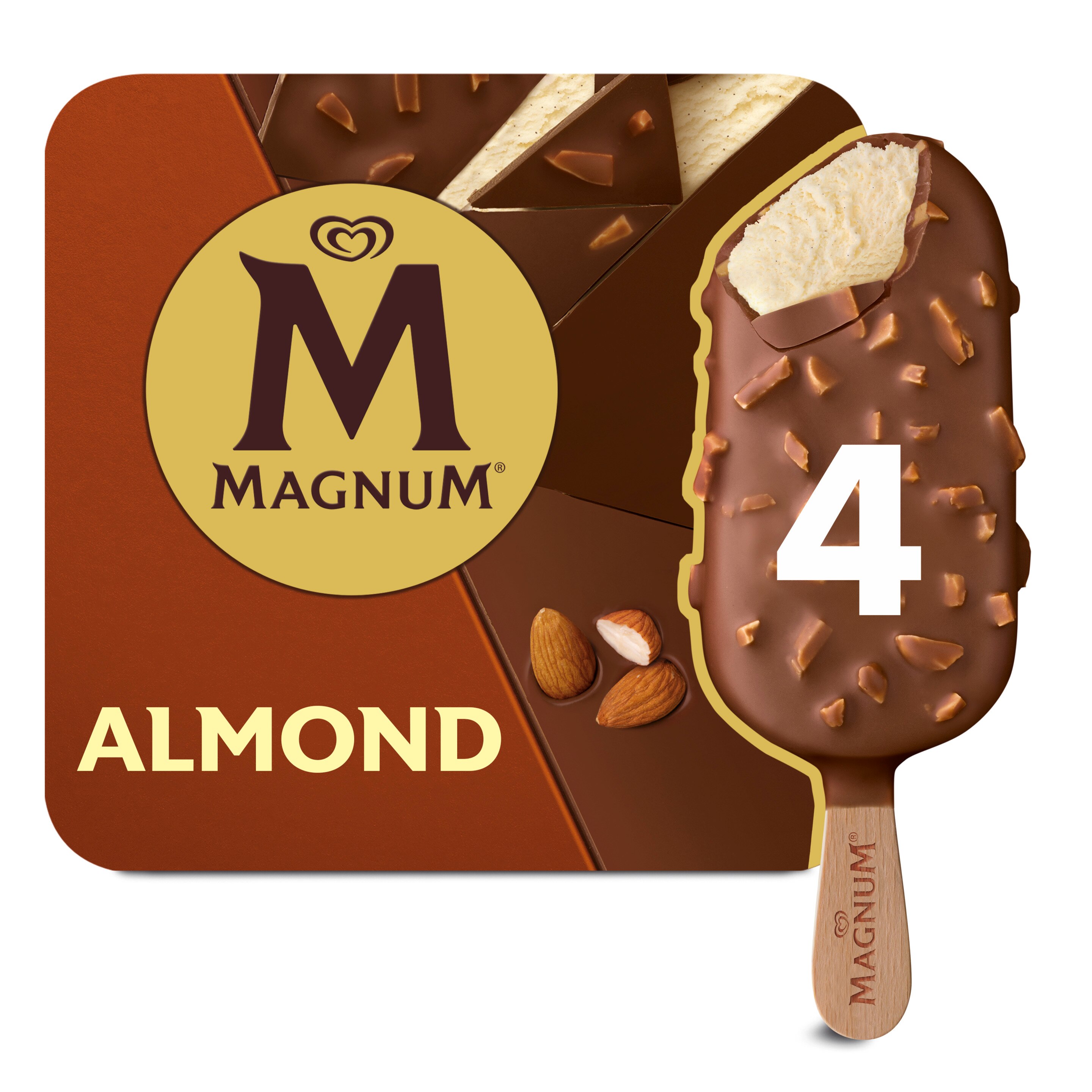 Magnum Almond Ice Cream 4 x 100ml