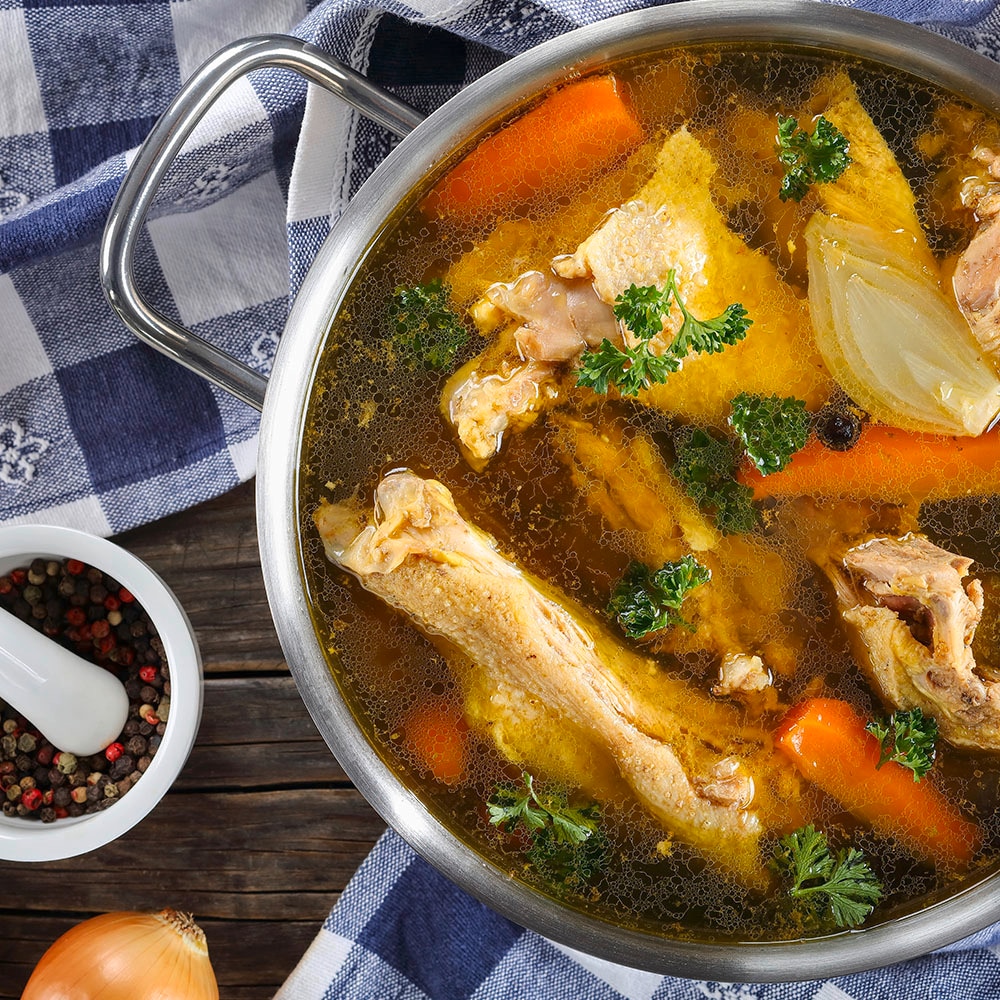 Make Chicken Broth For Soup From Scratch