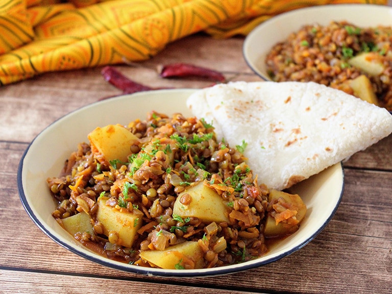  Hearty Lentil and Potato Hot Pot