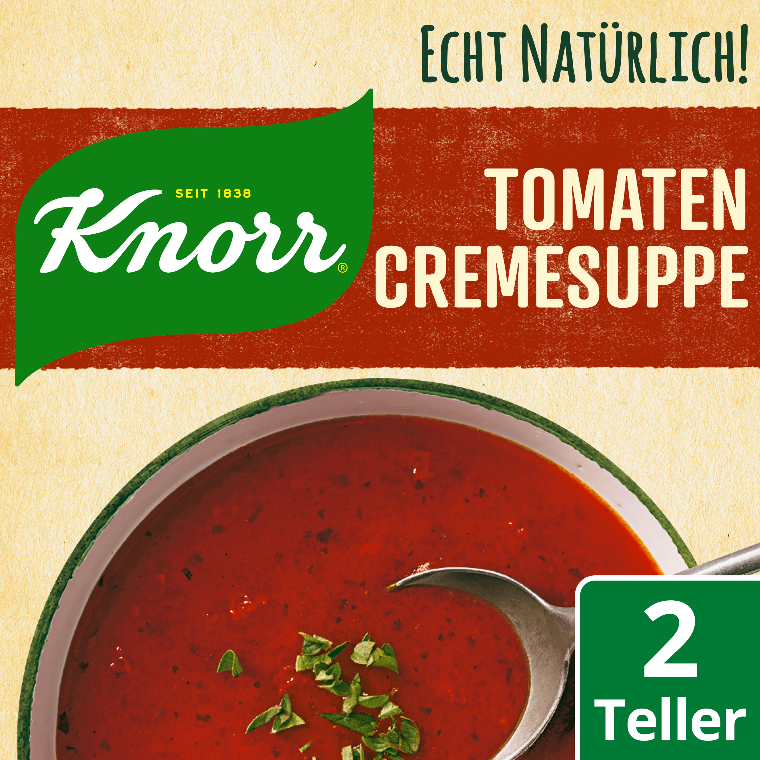 Knorr Echt Natürlich Tomatencreme Suppe 2 Portionen
