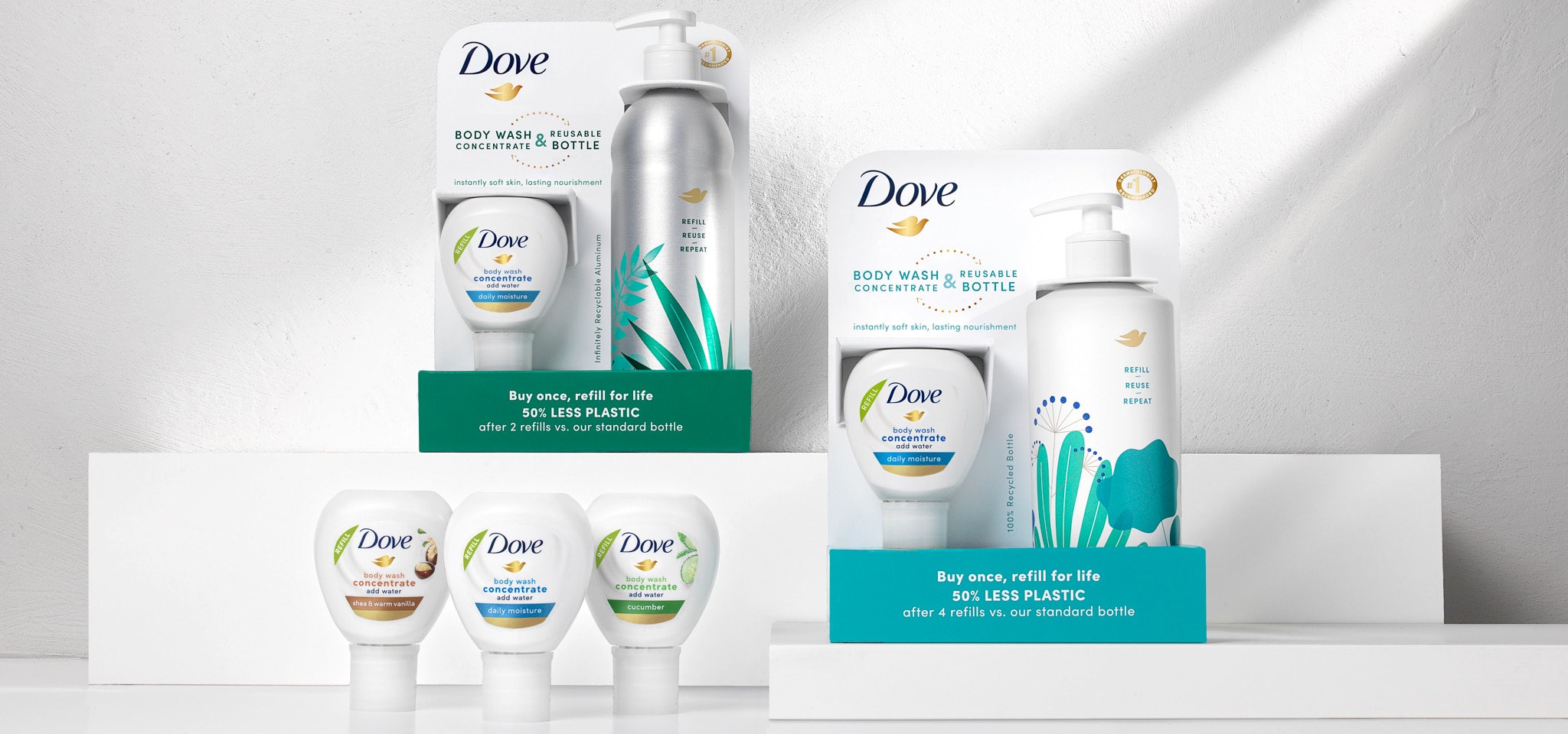 Dove Body Wash Resuable Bottles