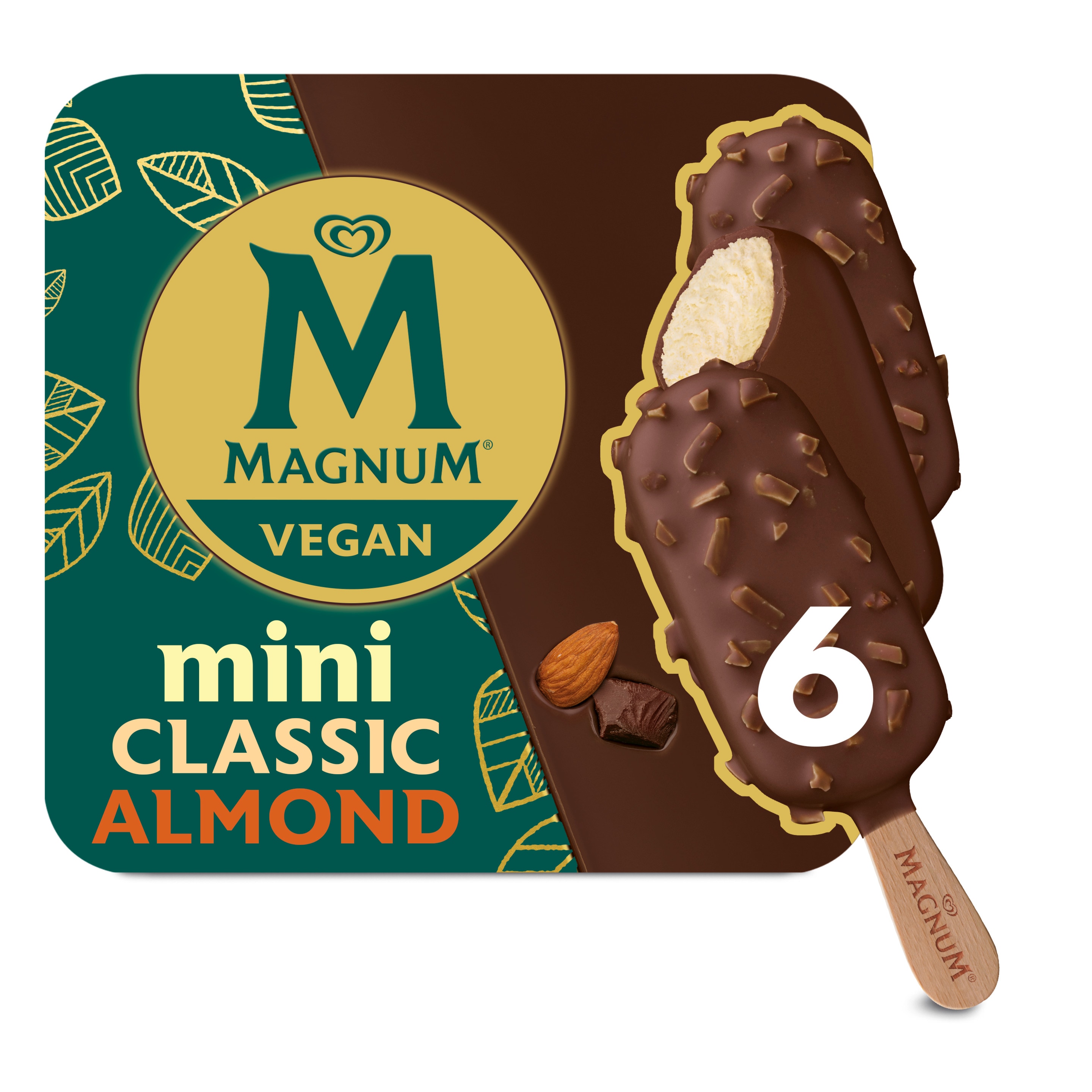 Magnum Vegan Mini Classic & Almond 6 x 55 ml