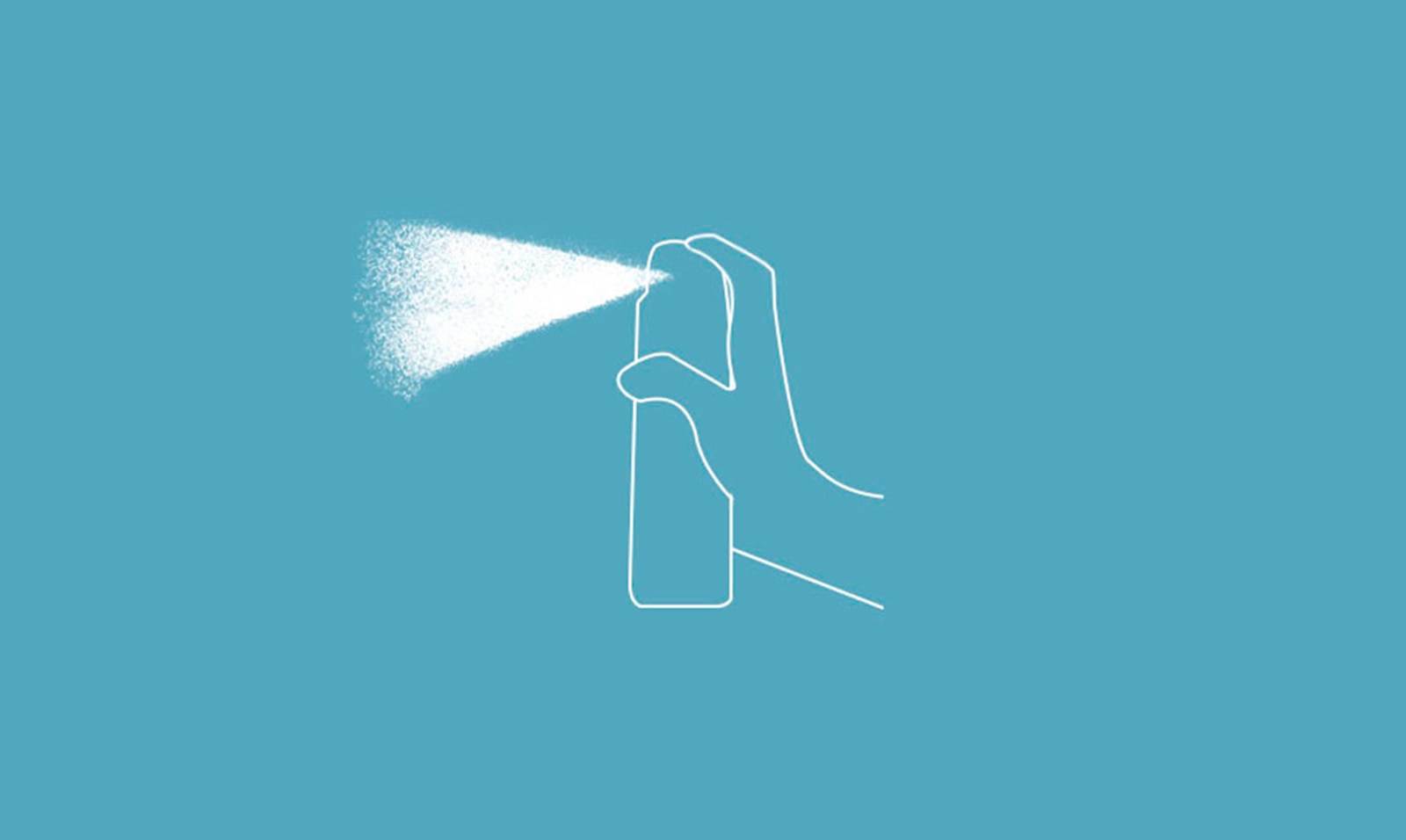 An illustration of an men's aersol deodorant