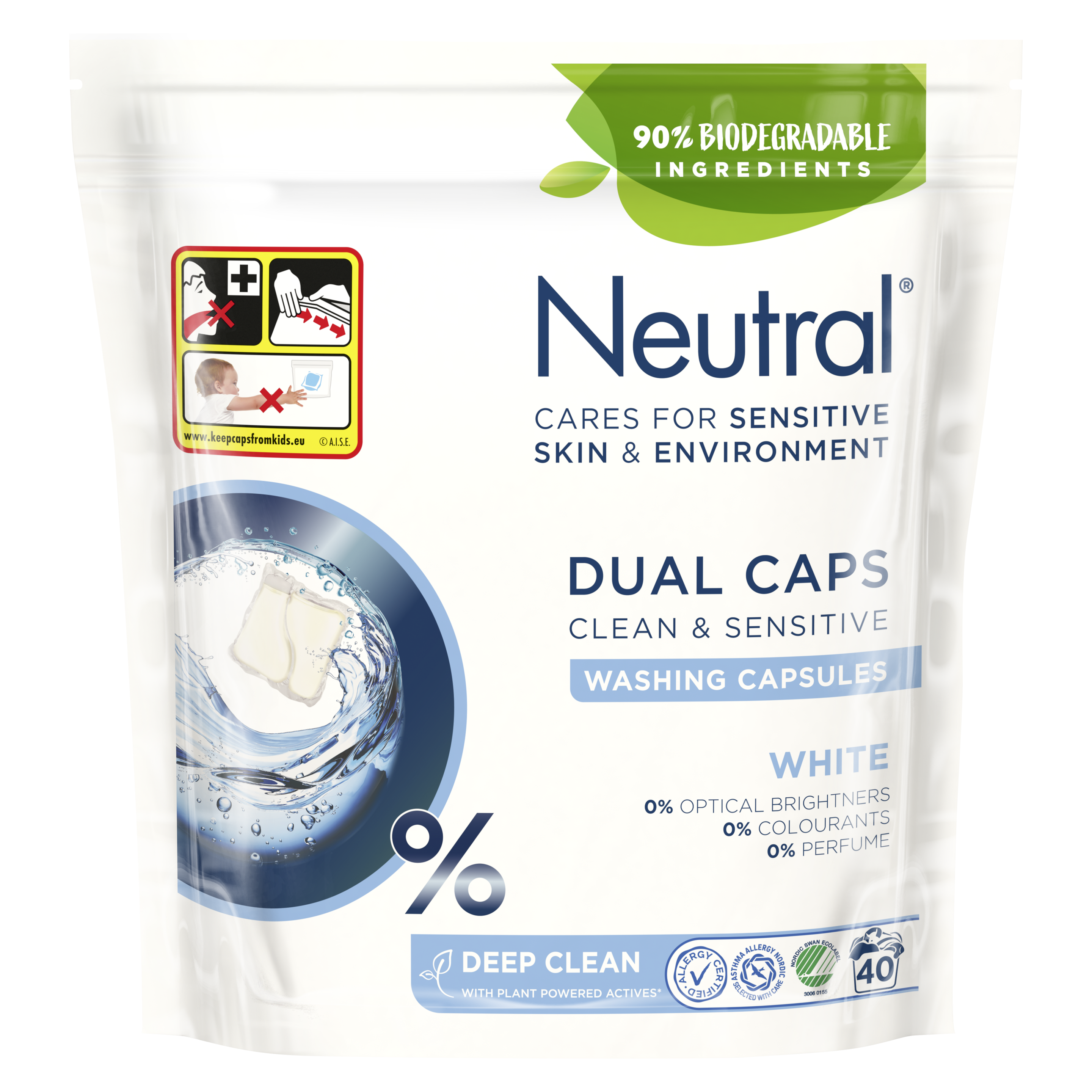Neutral Duo Caps White