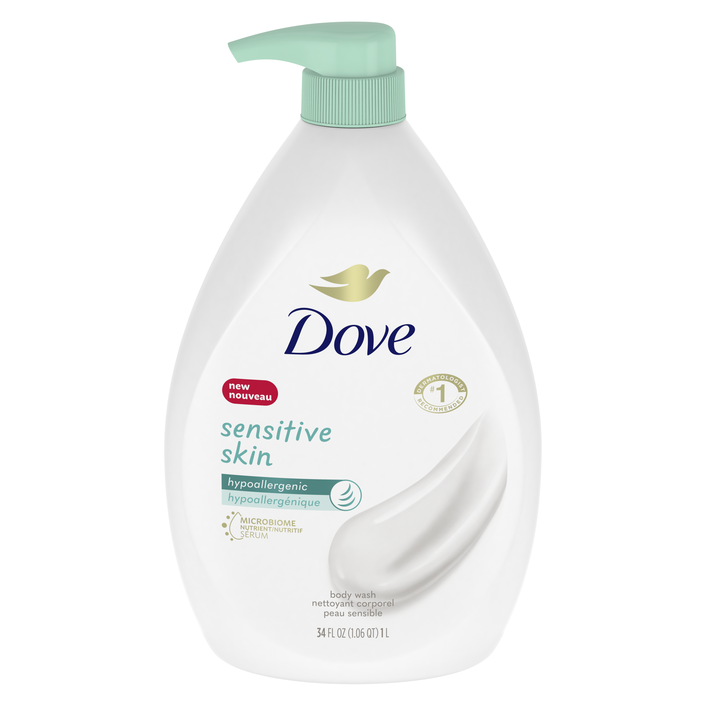 Dove Sensitive Skin Body Wash 34 oz
