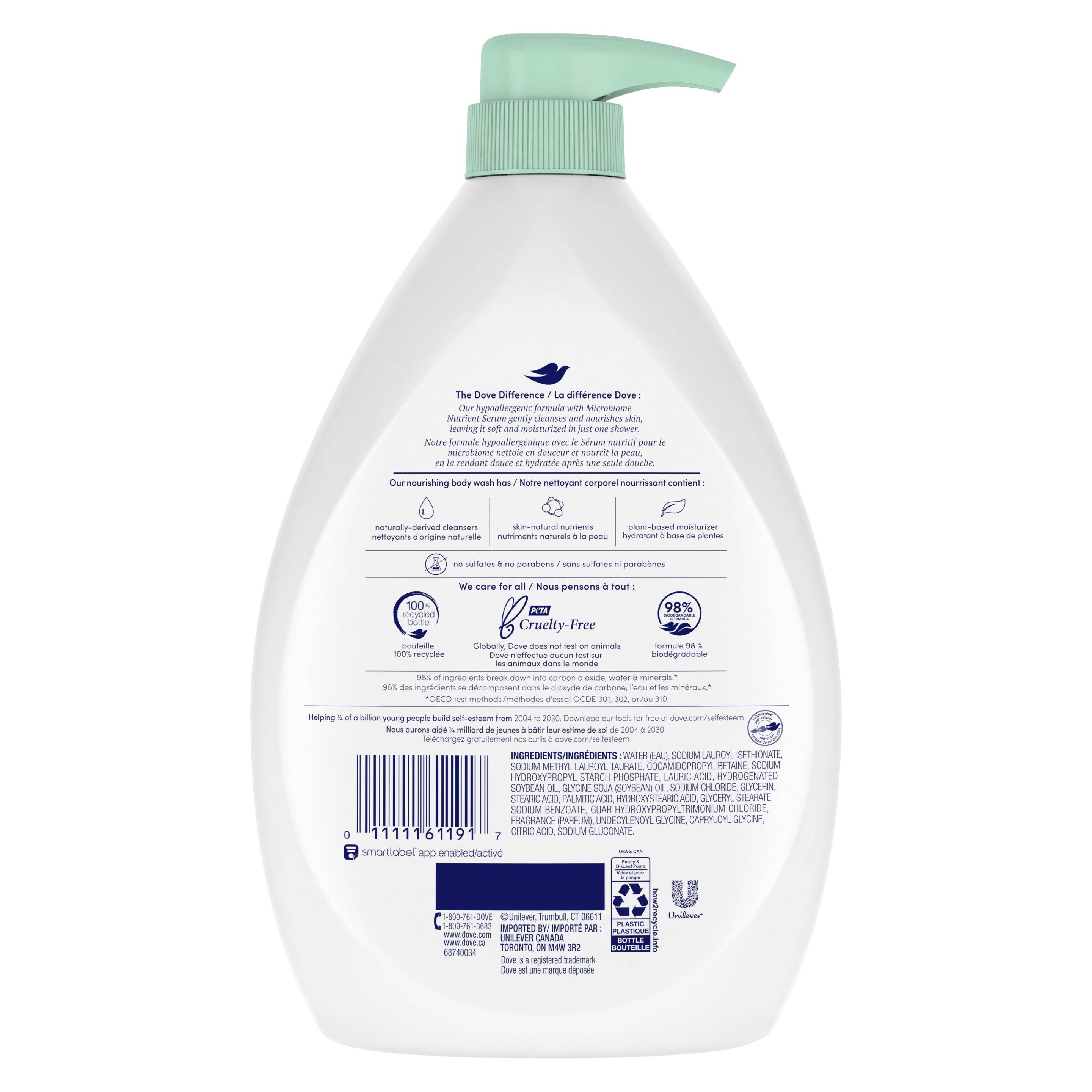 Dove Sensitive Skin Hypoallergenic Body Wash