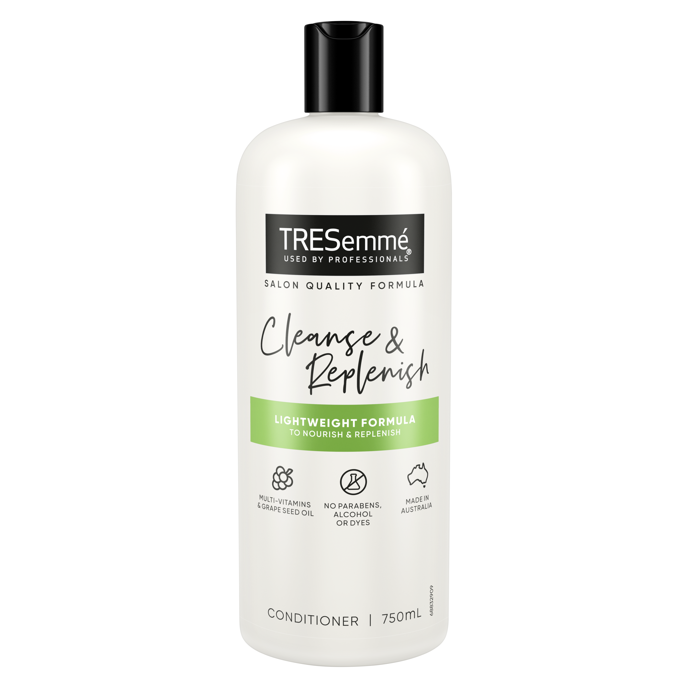 A 750ml bottle of TRESemmé Cleanse & Replenish Conditioner