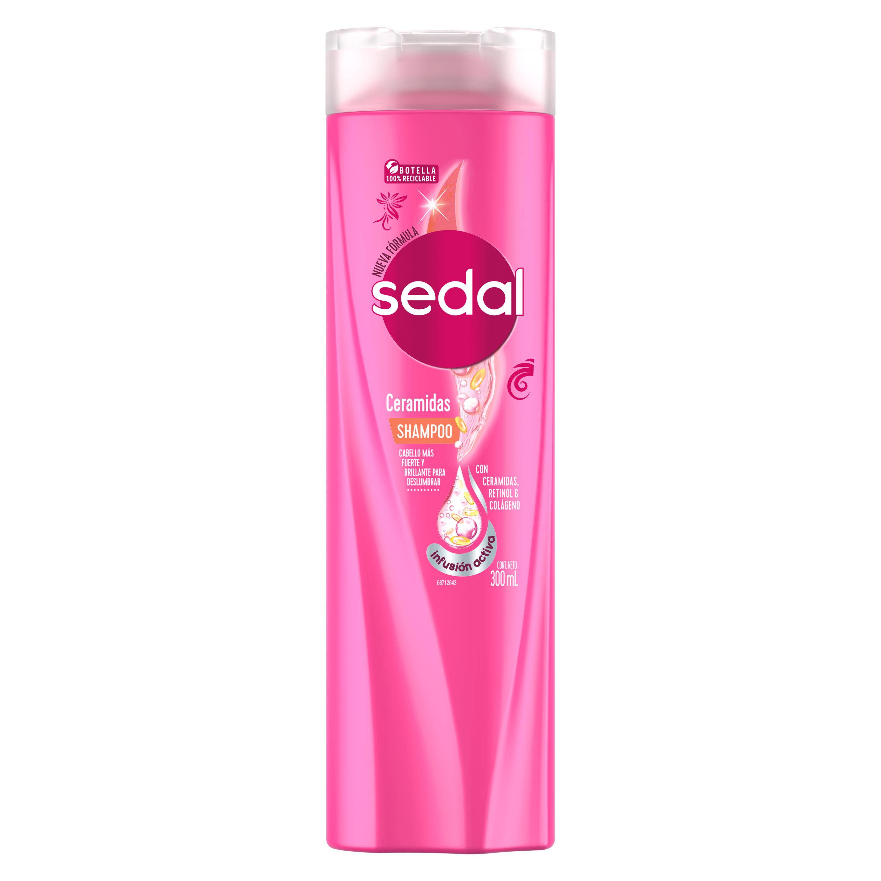 Imagen al frente del paquete Shampoo Sedal Ceramidas 300 ml