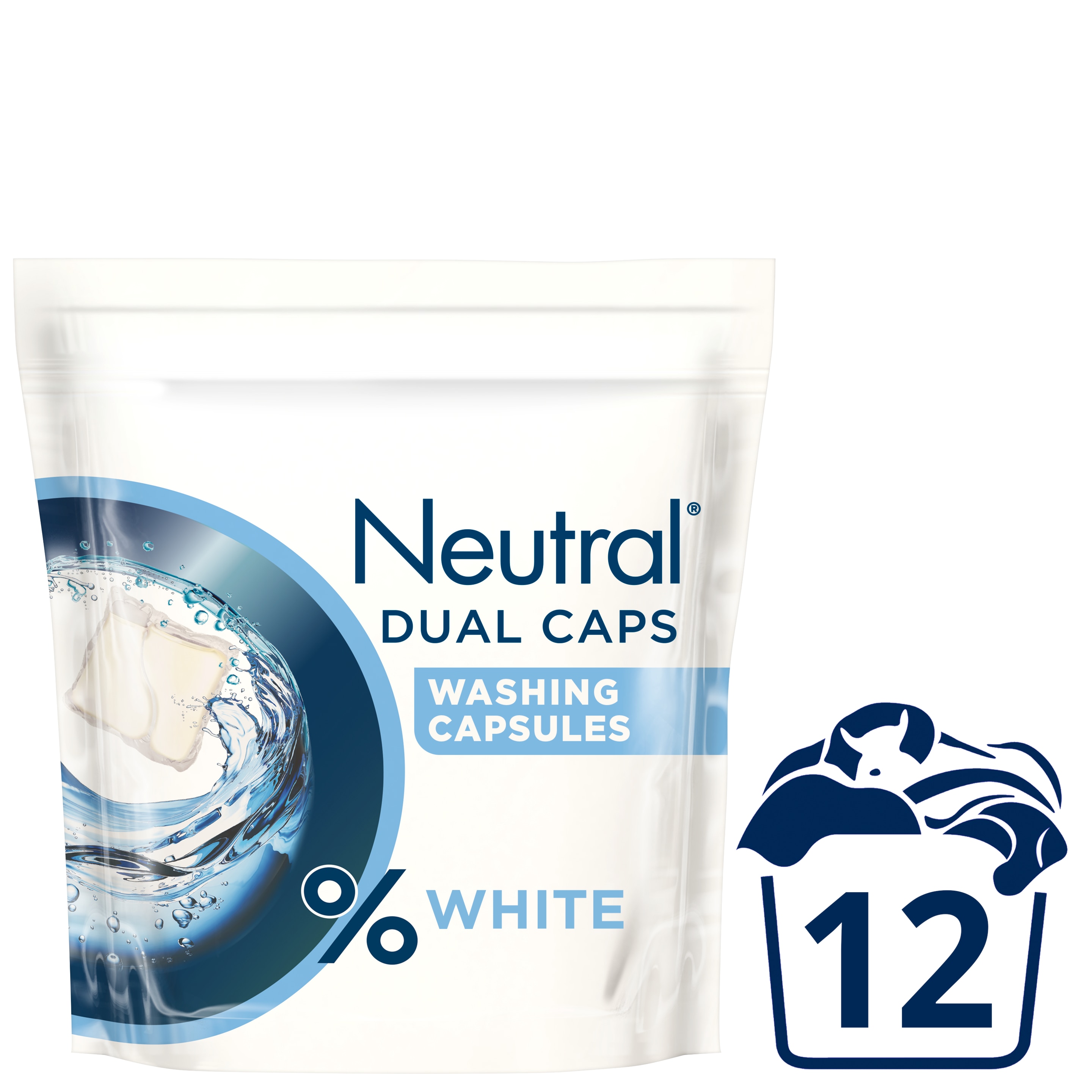 Neutral Duo Caps Vita Tvättkapslar