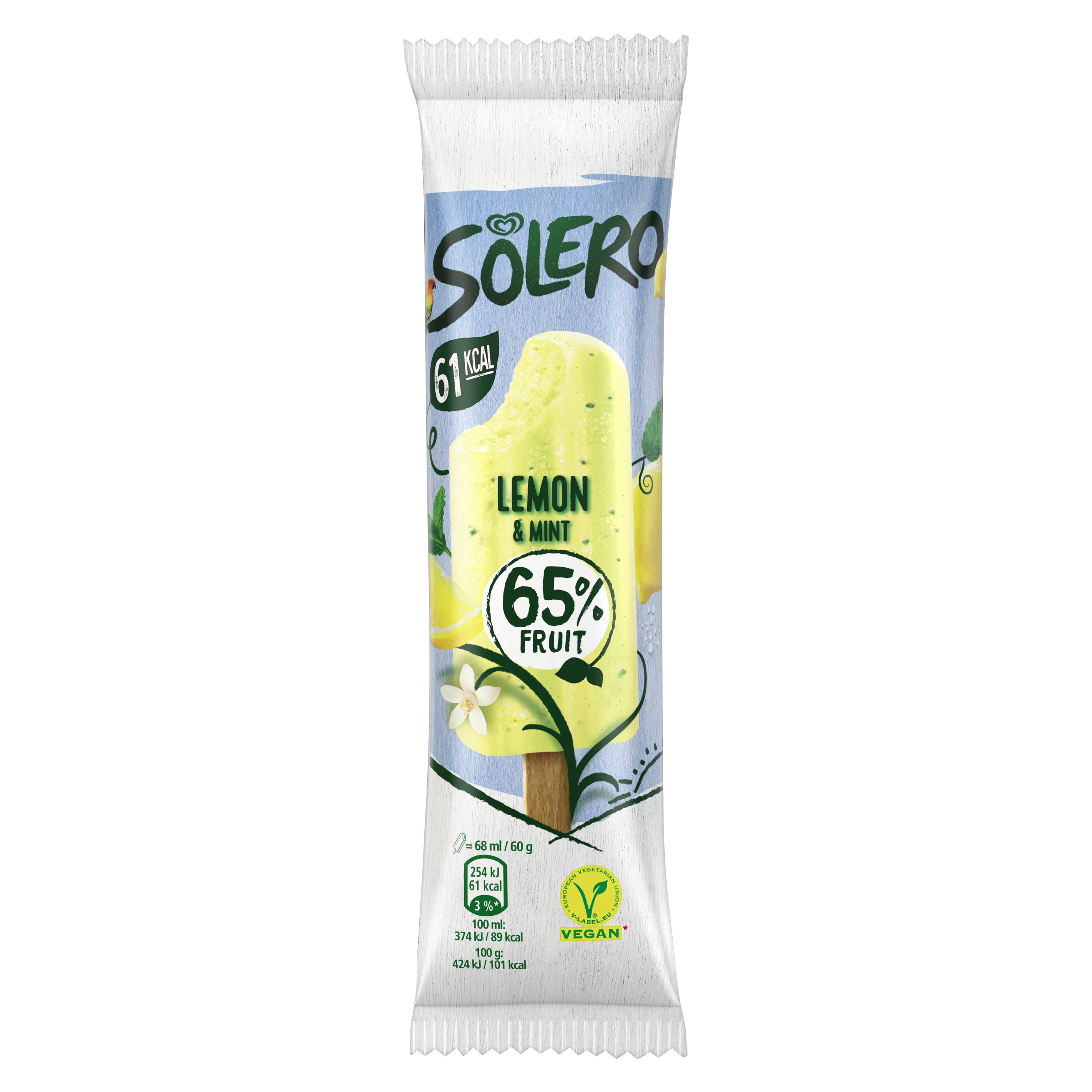 Solero citron & touche de menthe