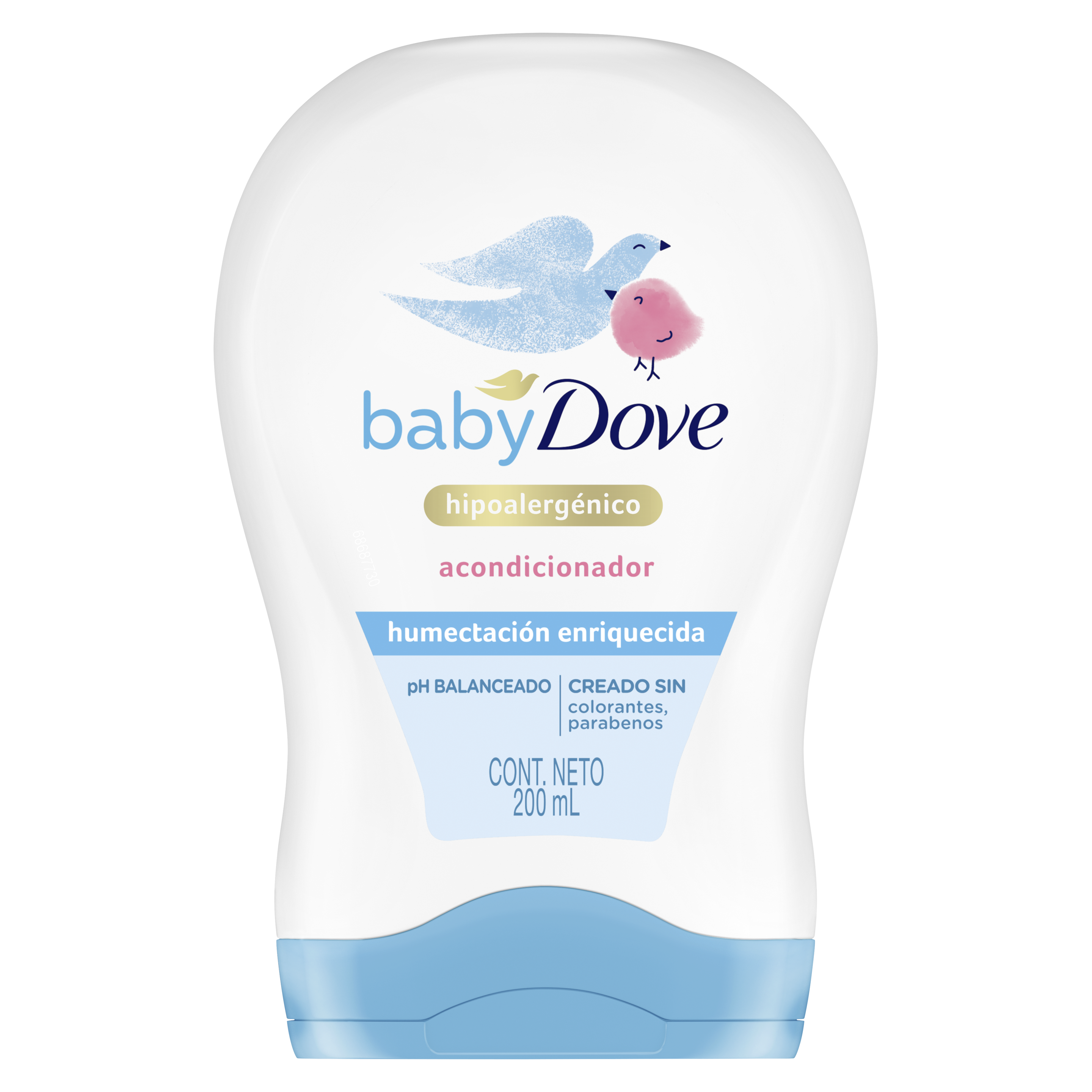 Shampoo Dove para Cabello Rizado Baby Dove Humectación Enriquecida