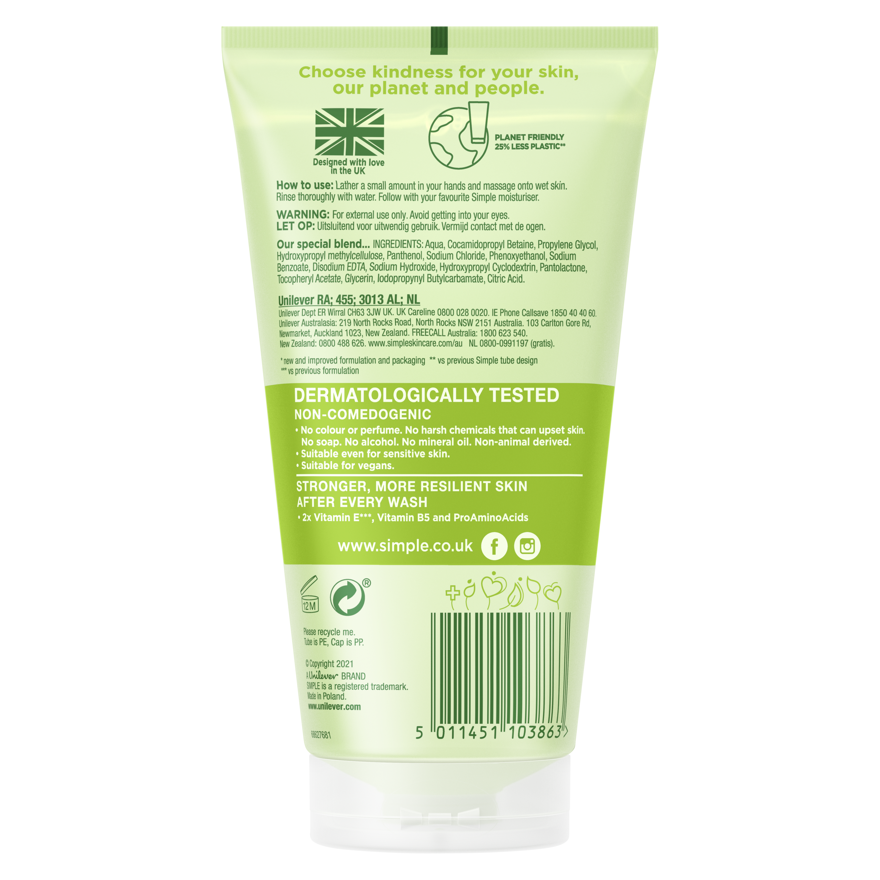 Kind to Skin Refreshing Facial Wash