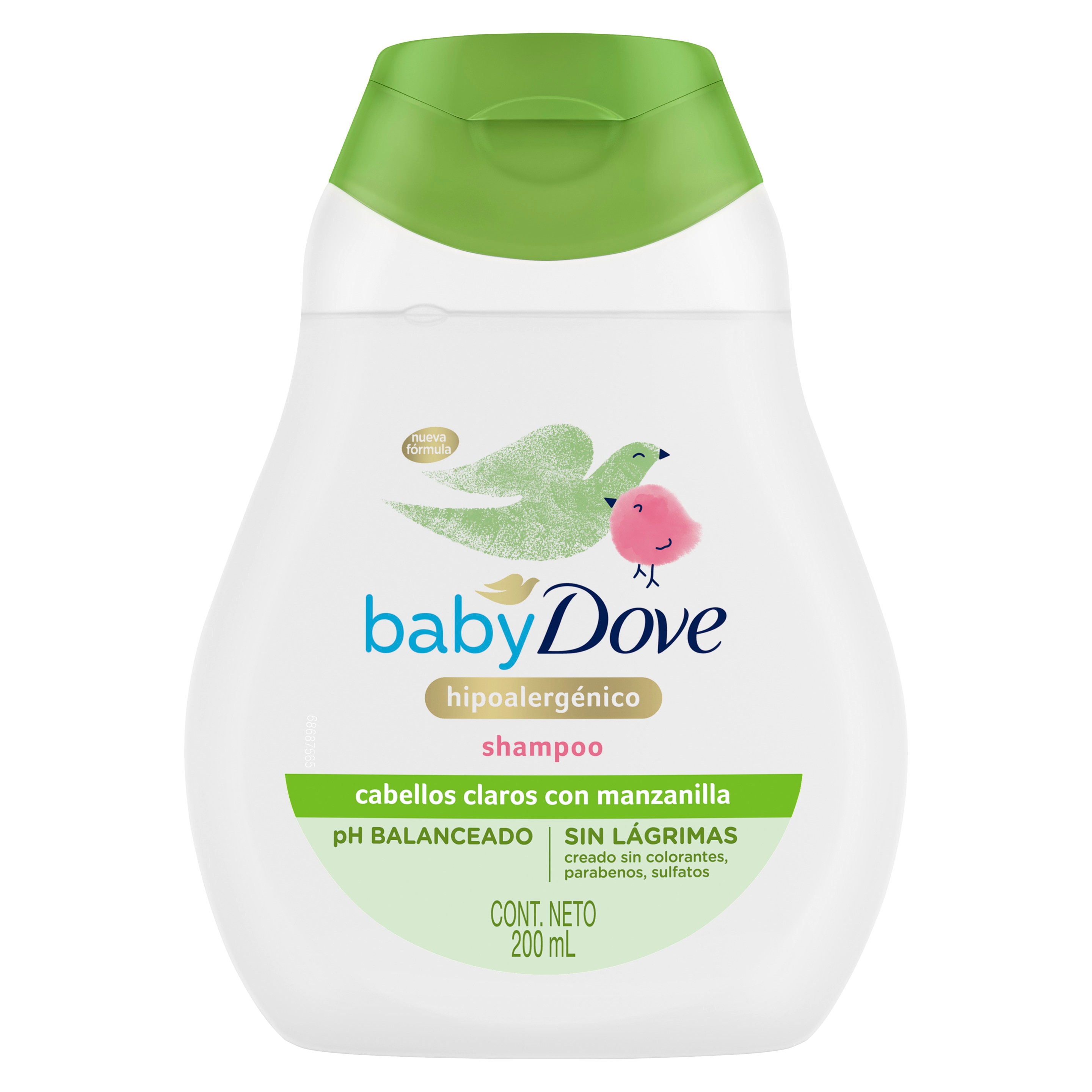 Imagen de envase Dove Shampoo para Cabello Claro Baby Dove Humectación Enriquecida