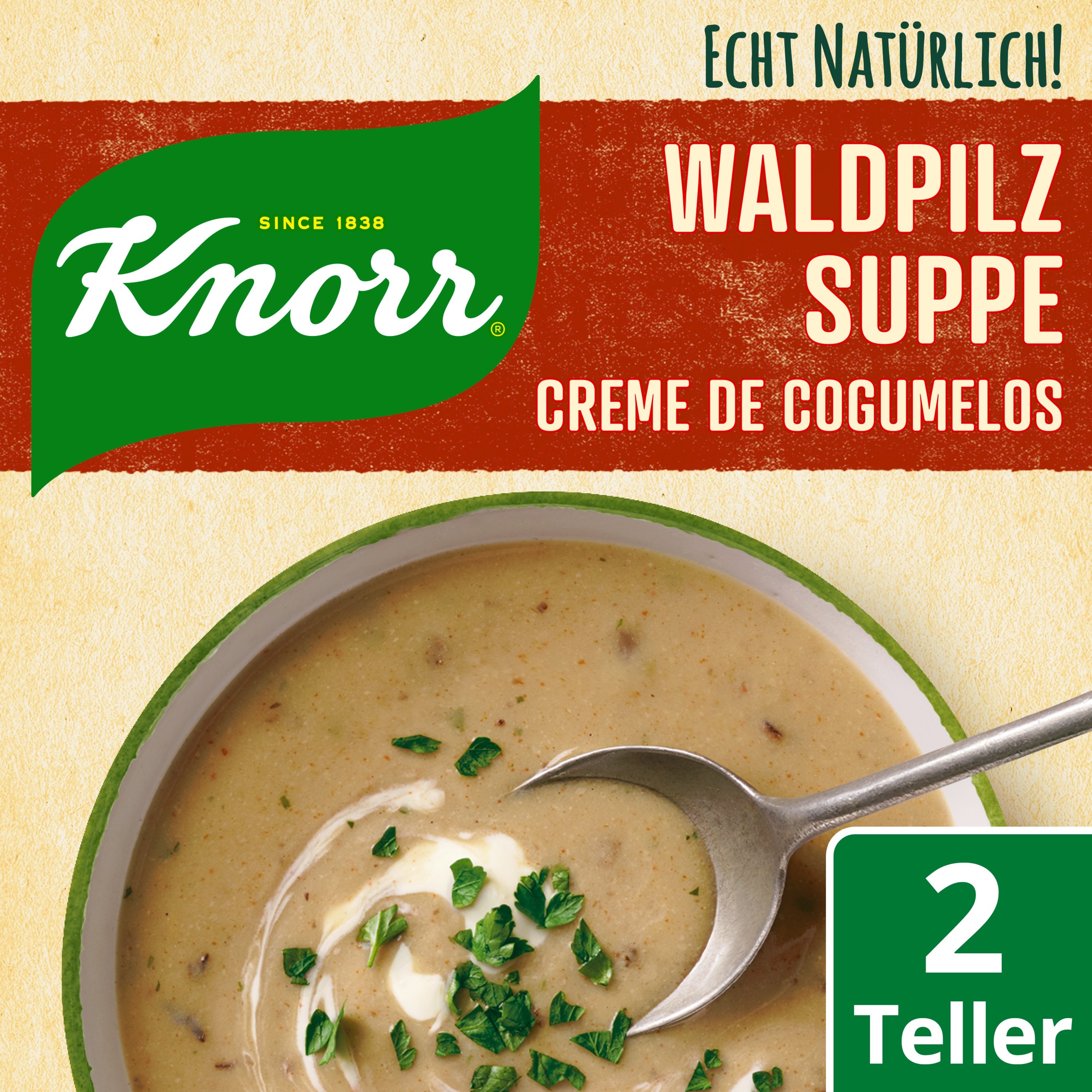 Knorr Echt Natürlich Waldpilz Suppe 2 Teller