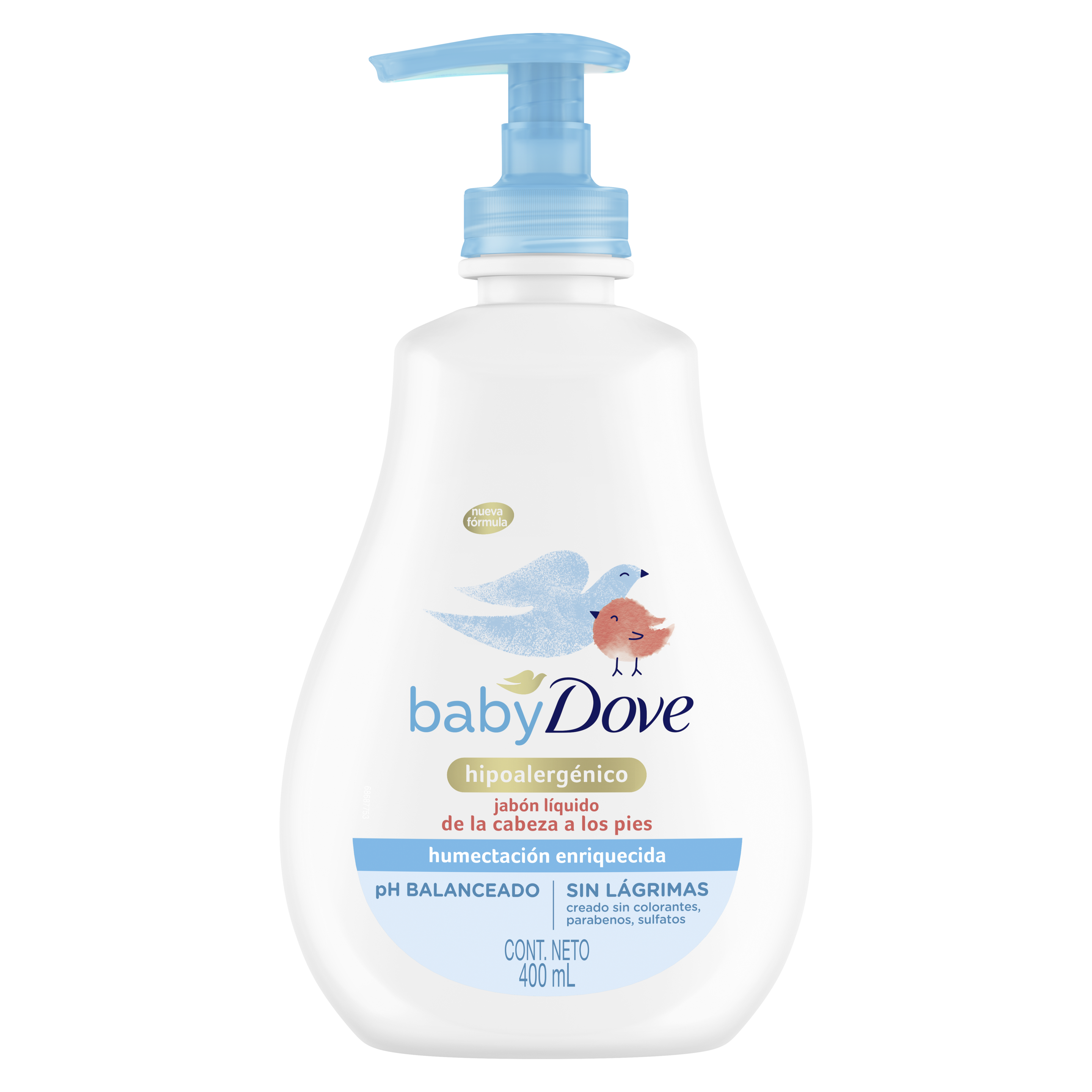 Dove Baby Jabón Líquido de la cabeza a los pies Humectación Enriquecida