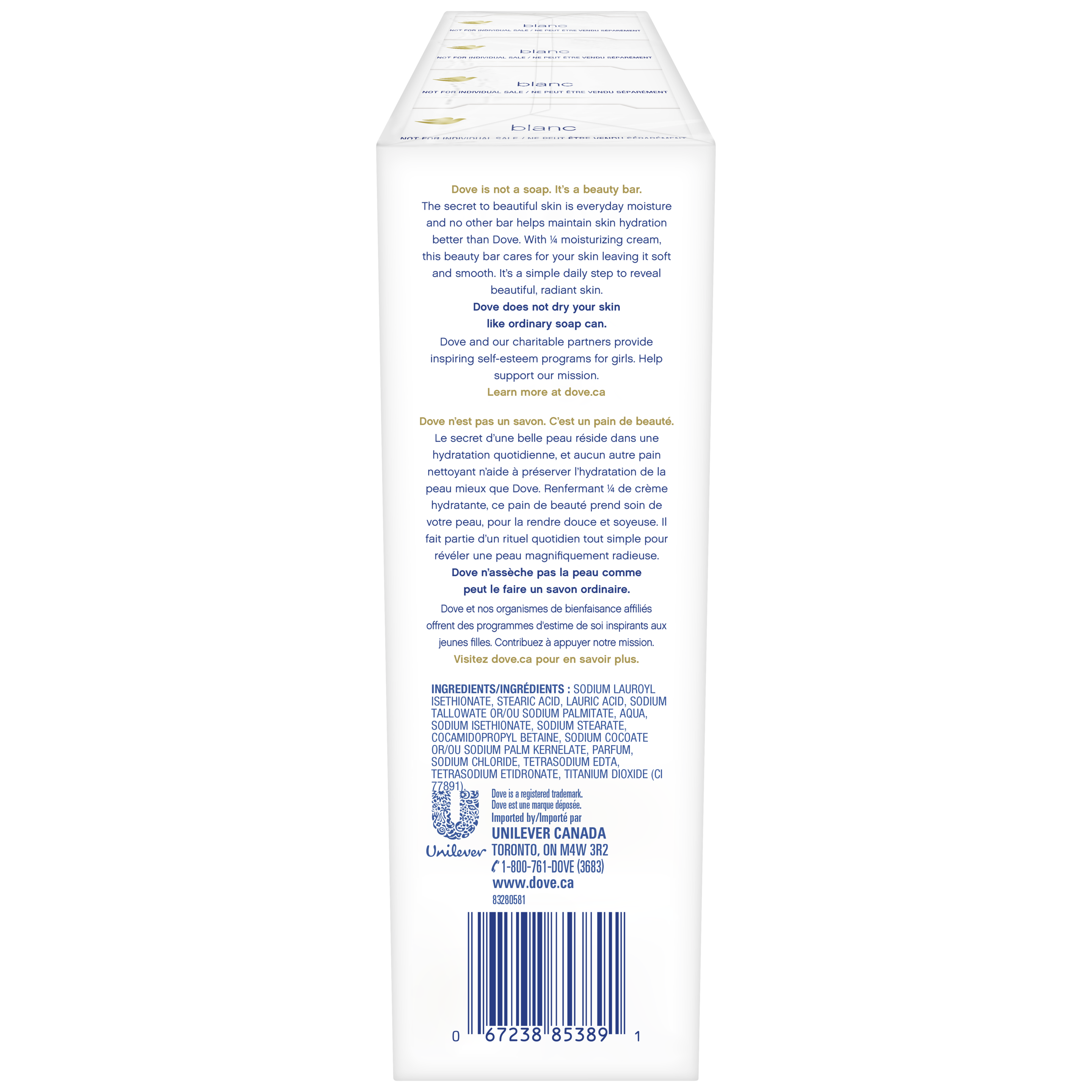 Pain de beauté blanc