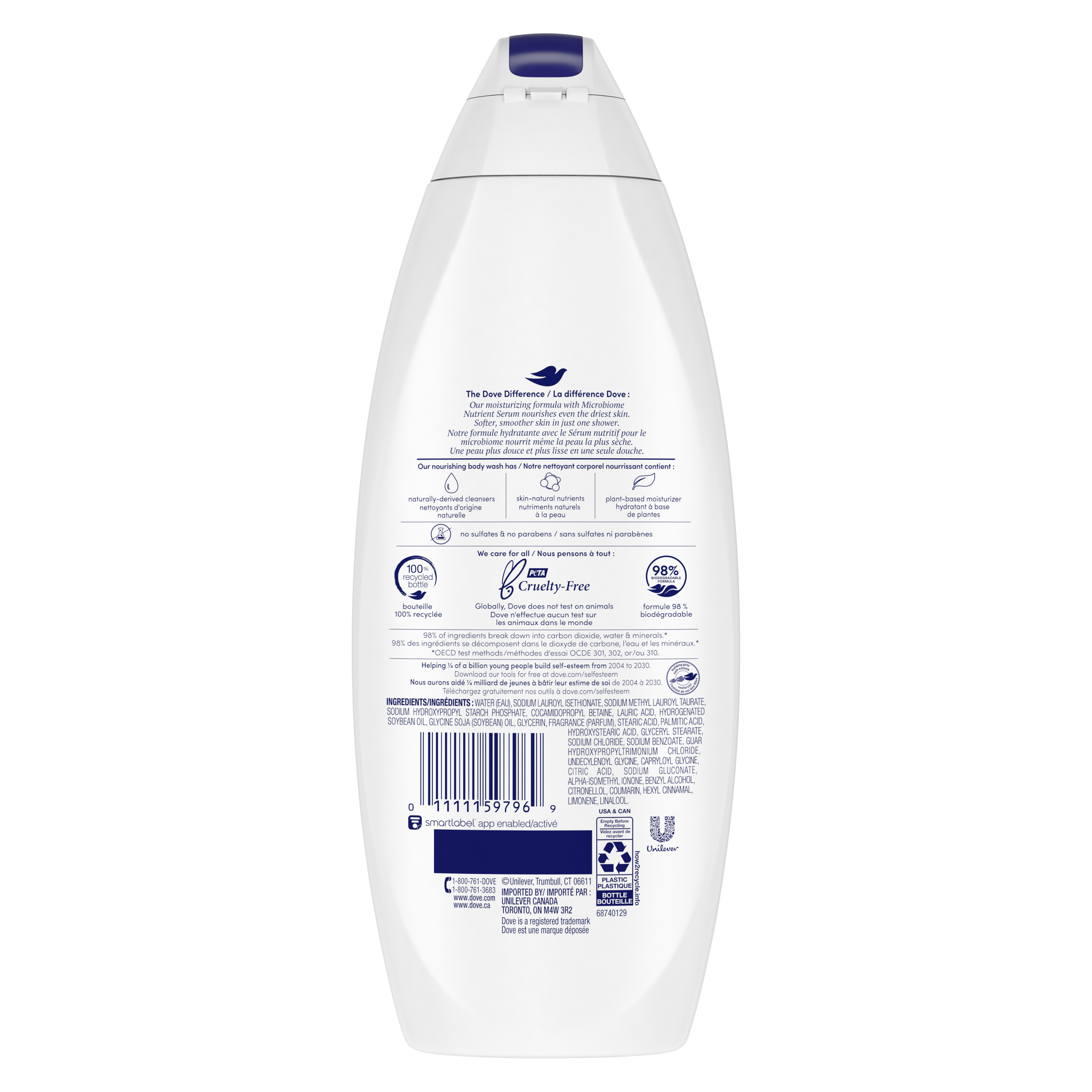 Nettoyant pour le corps Dove Deep Moisture