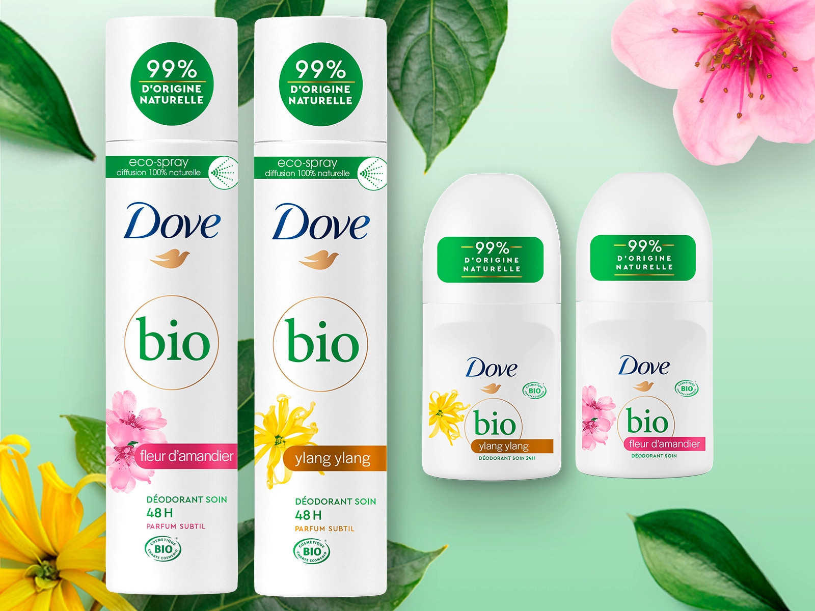 La nouvelle gamme de déodorants Dove Bio : des parfums ultra-tendance et fleuris