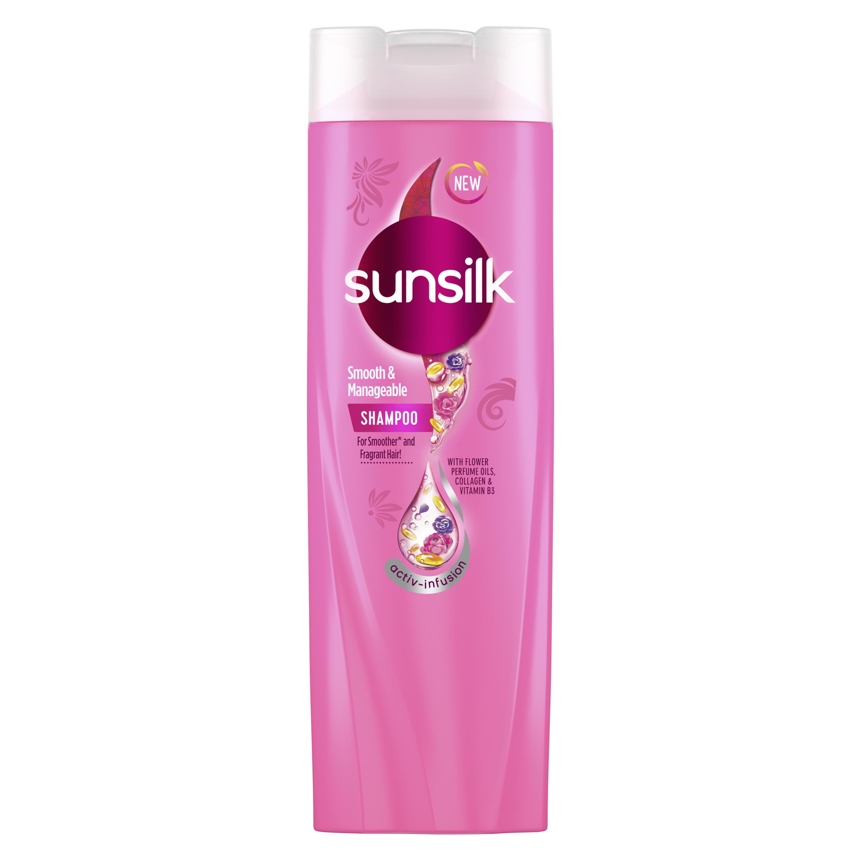 NEW Sunsilk Pink Smooth & Manageable 198ML