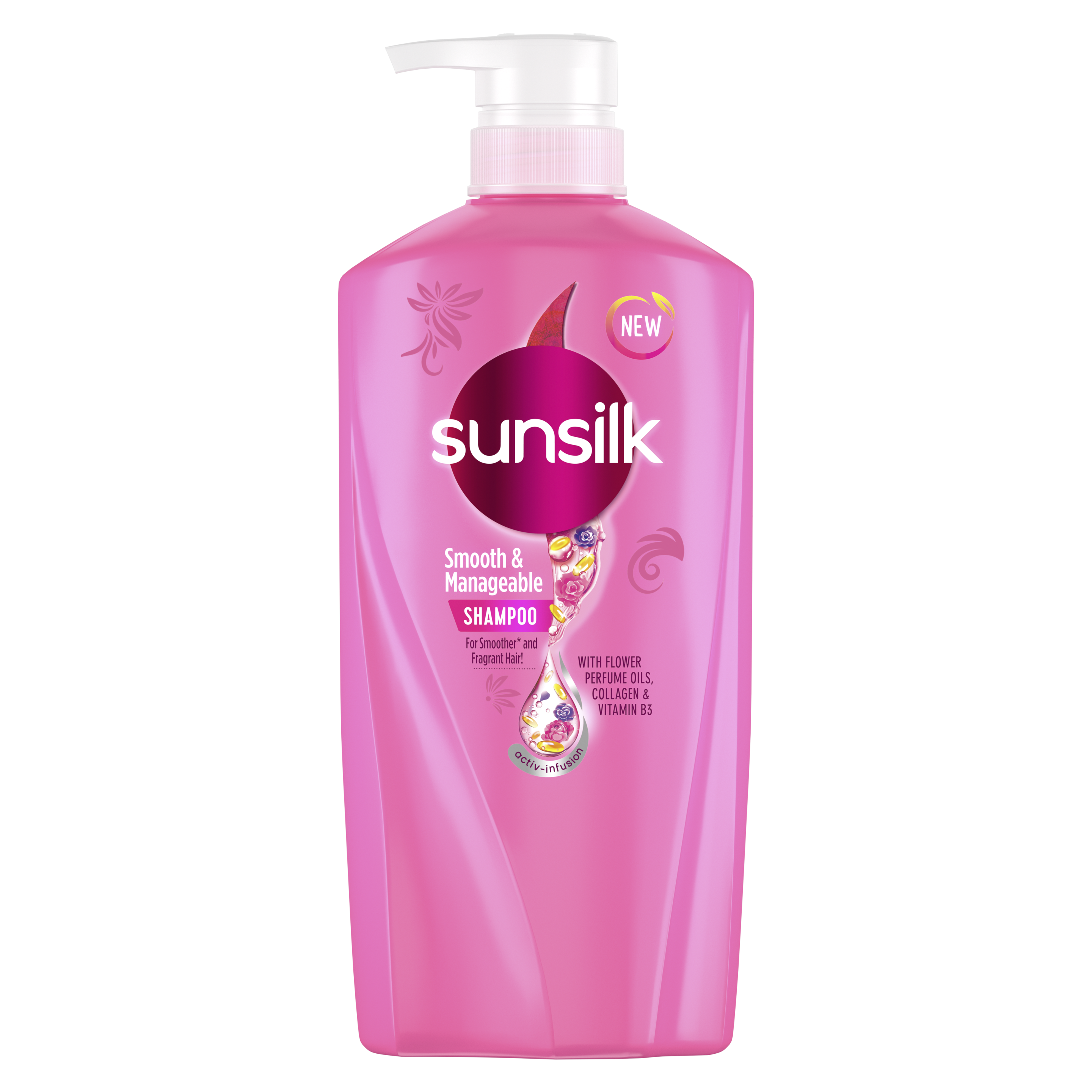NEW Sunsilk Pink Smooth & Manageable 650ML