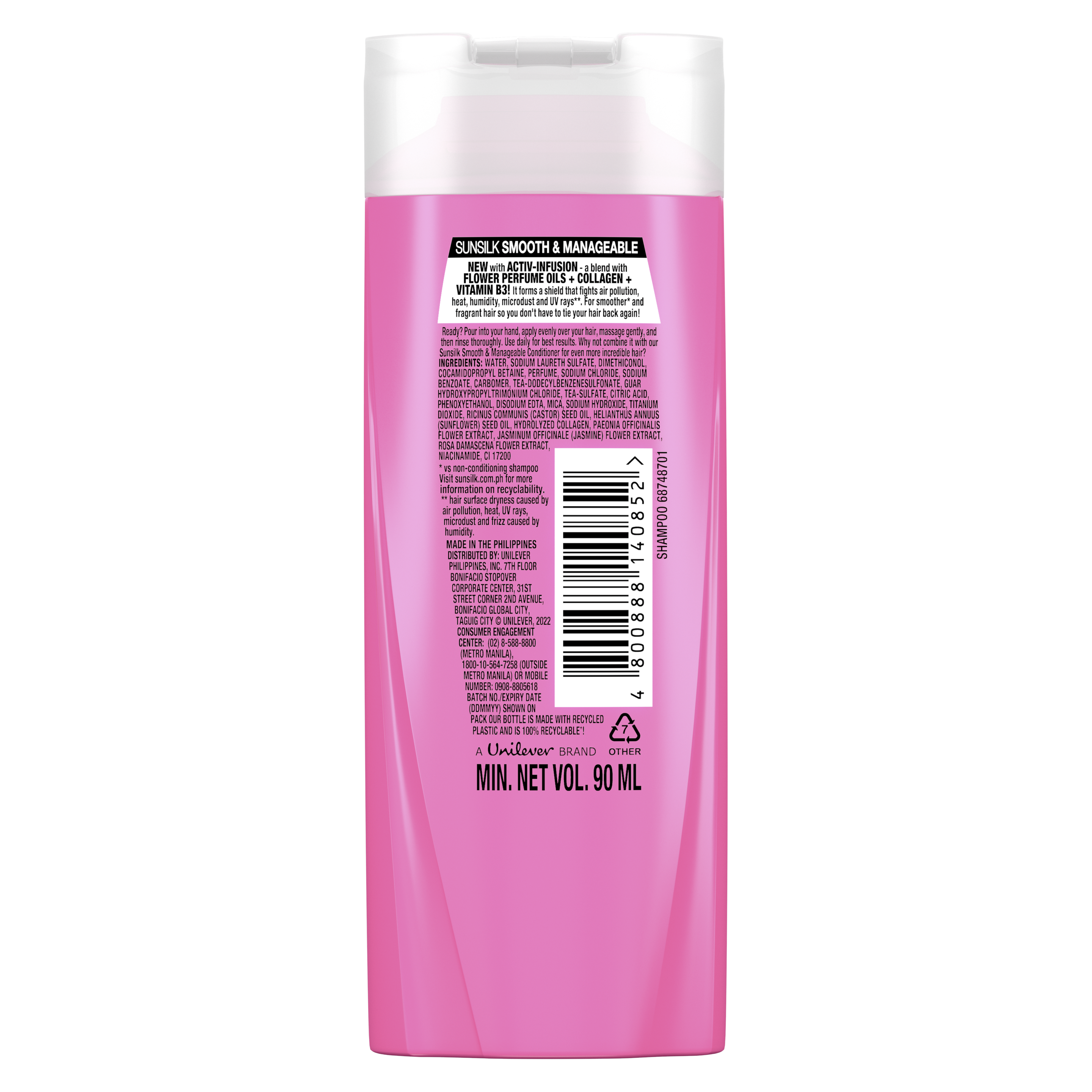 NEW Sunsilk Pink Smooth & Manageable 180ML