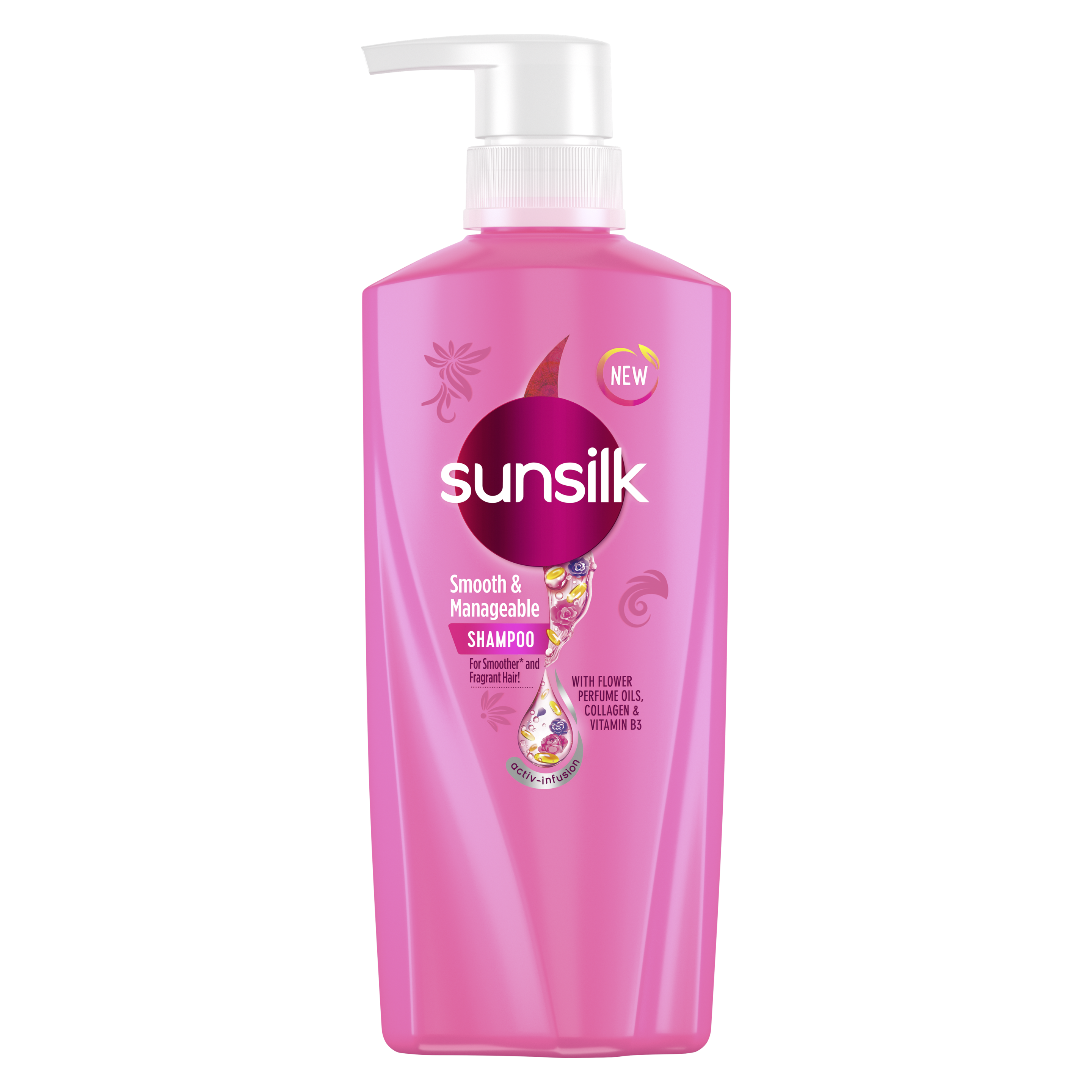 NEW Sunsilk Pink Smooth & Manageable 485ML