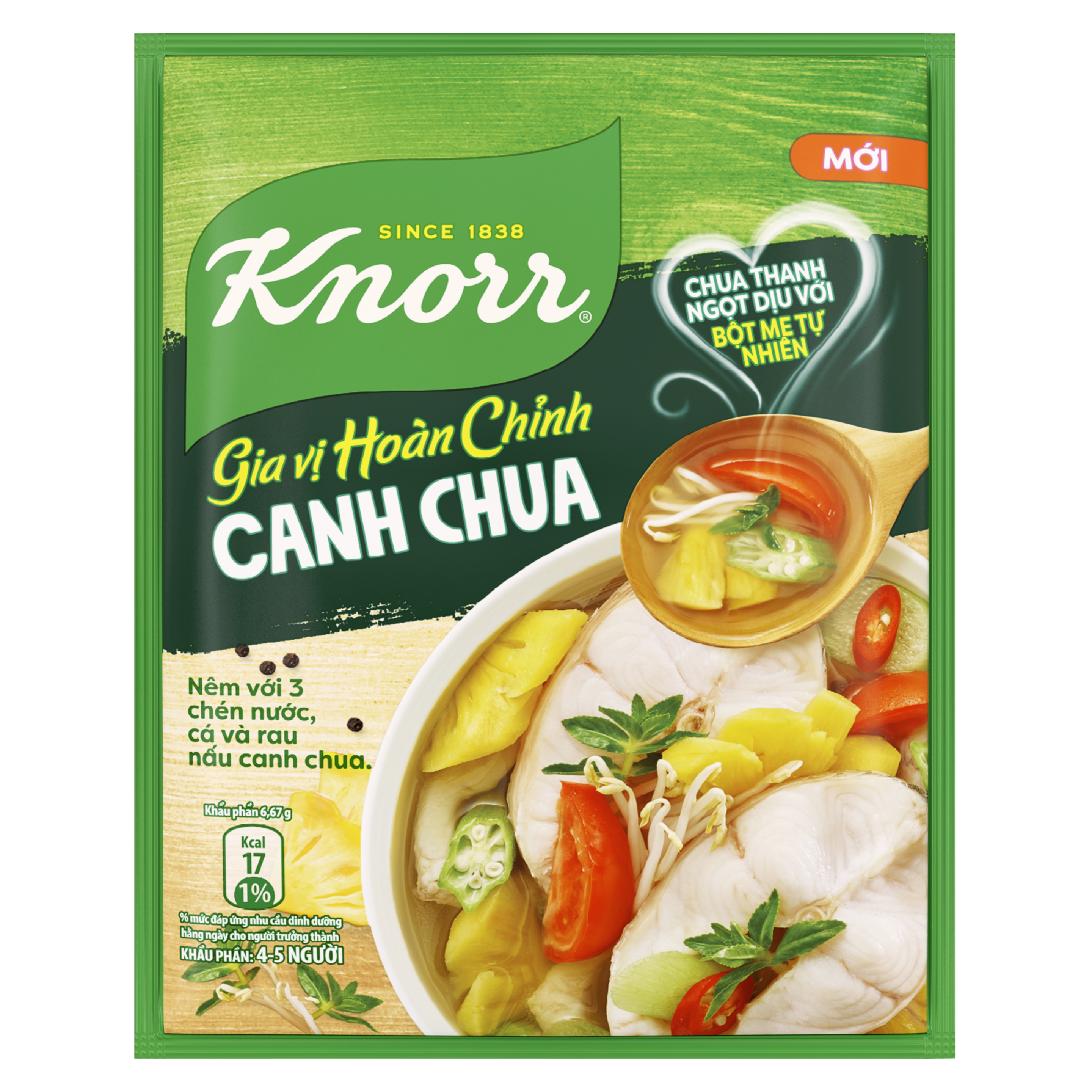 Gia vi hoan chinh Knorr canh chua