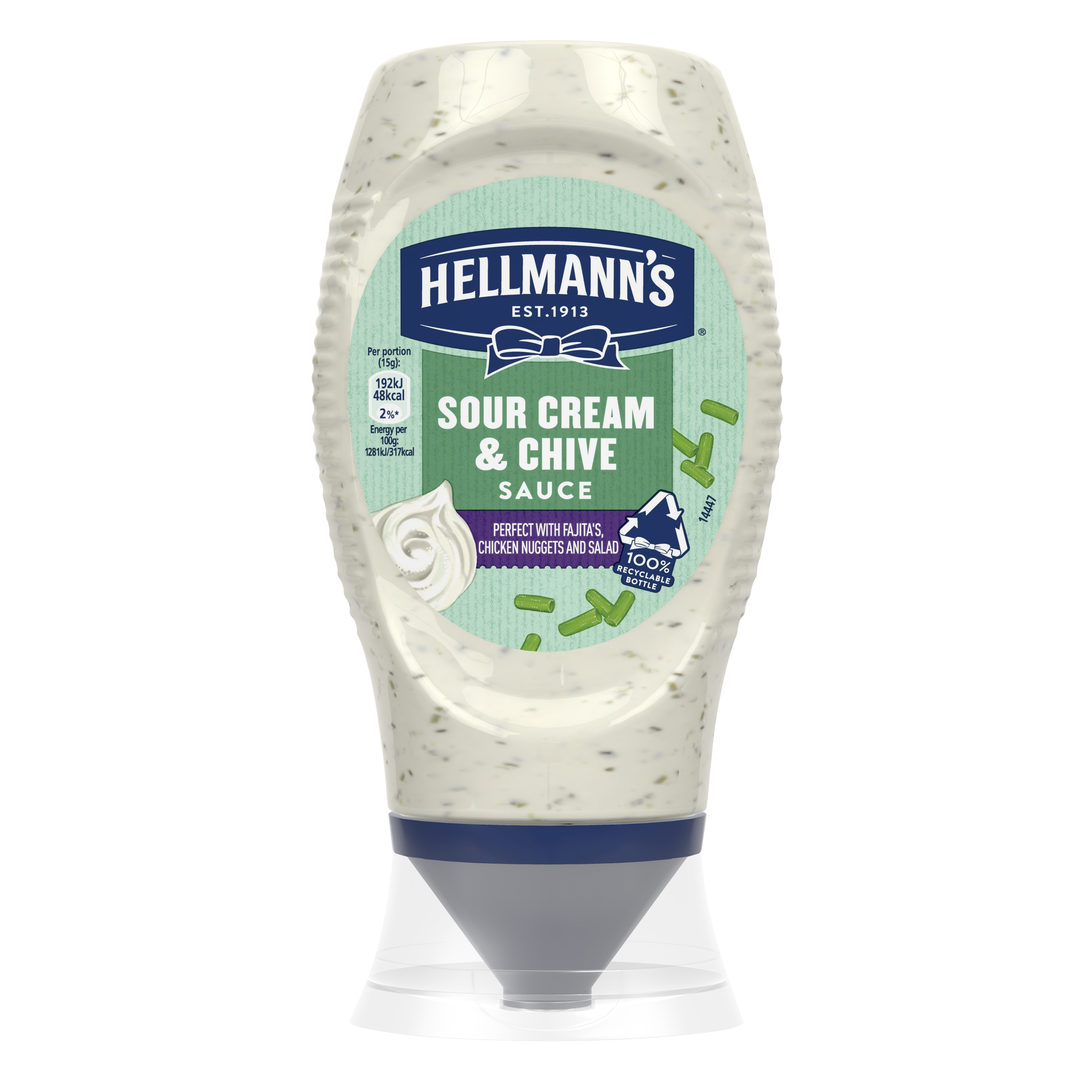 Hellmann's Sour Cream & Chive Sauce 250ml squeeze