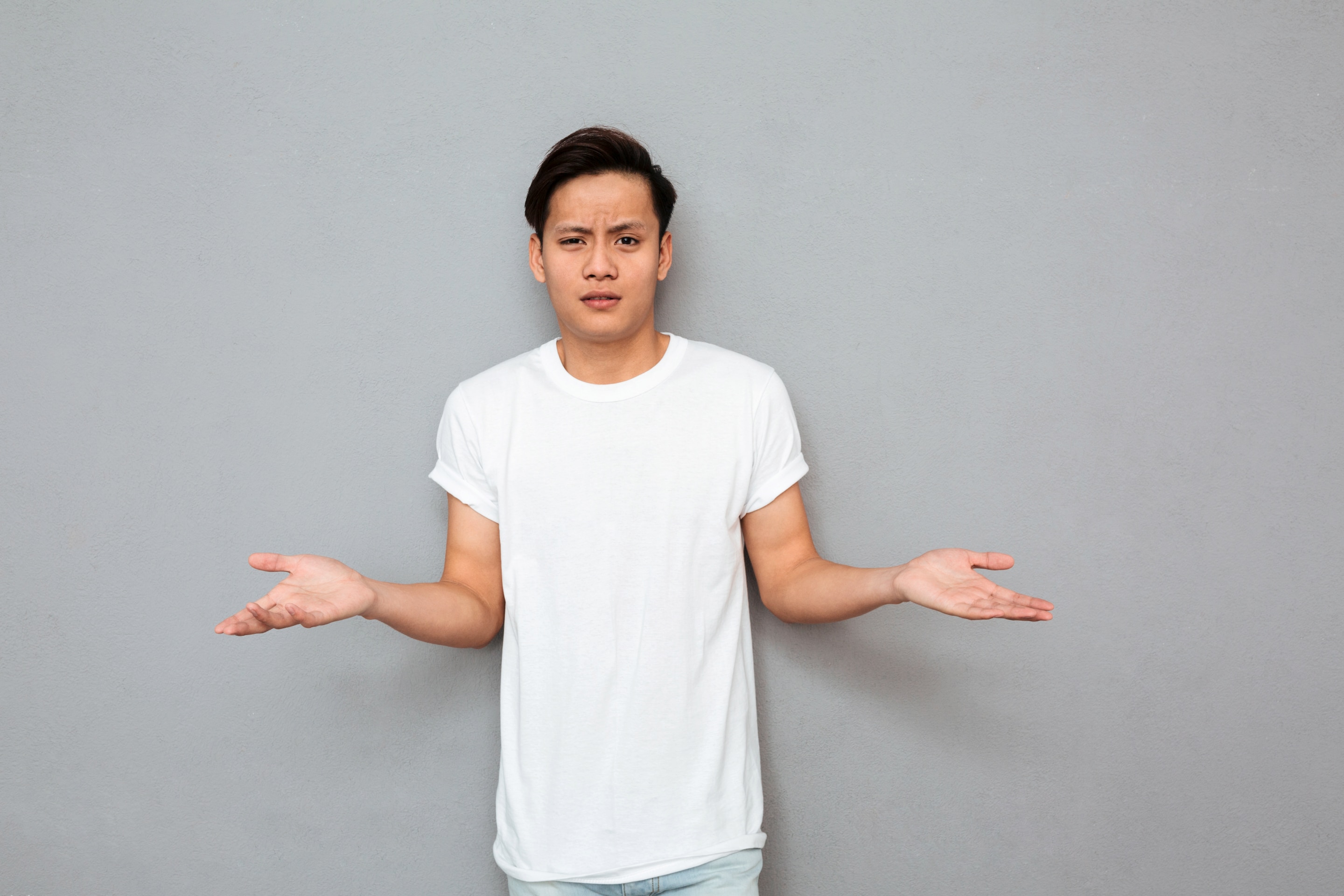 A man with open arms