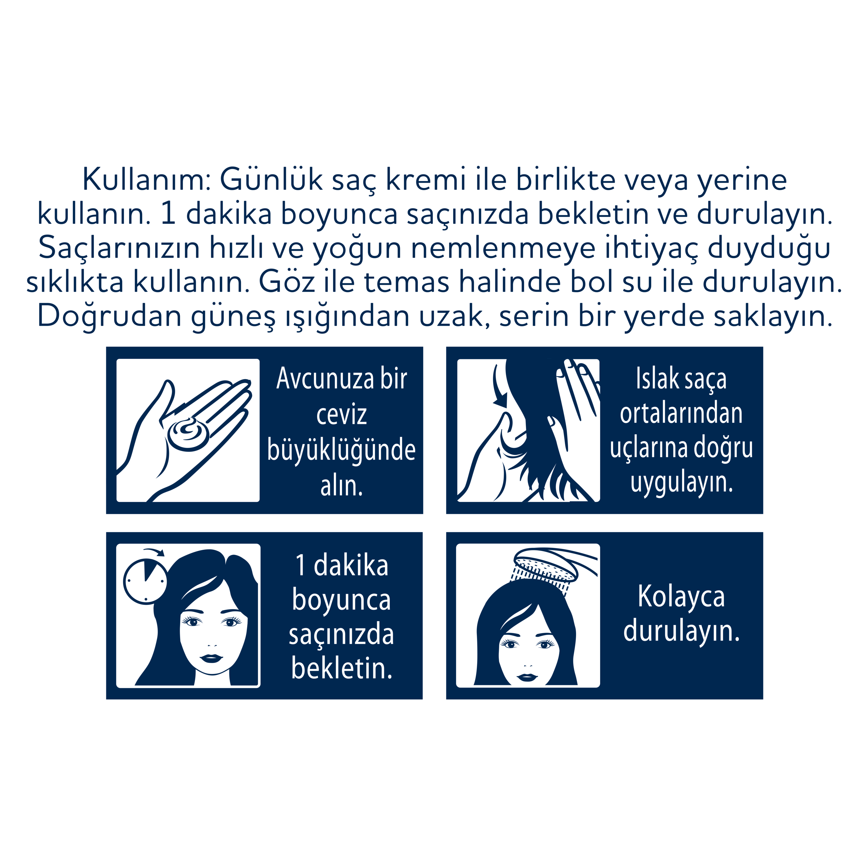 DOVE 1 Minute Serum Saç Bakım Kremi  Uzun Saç Terapisi  170 ml