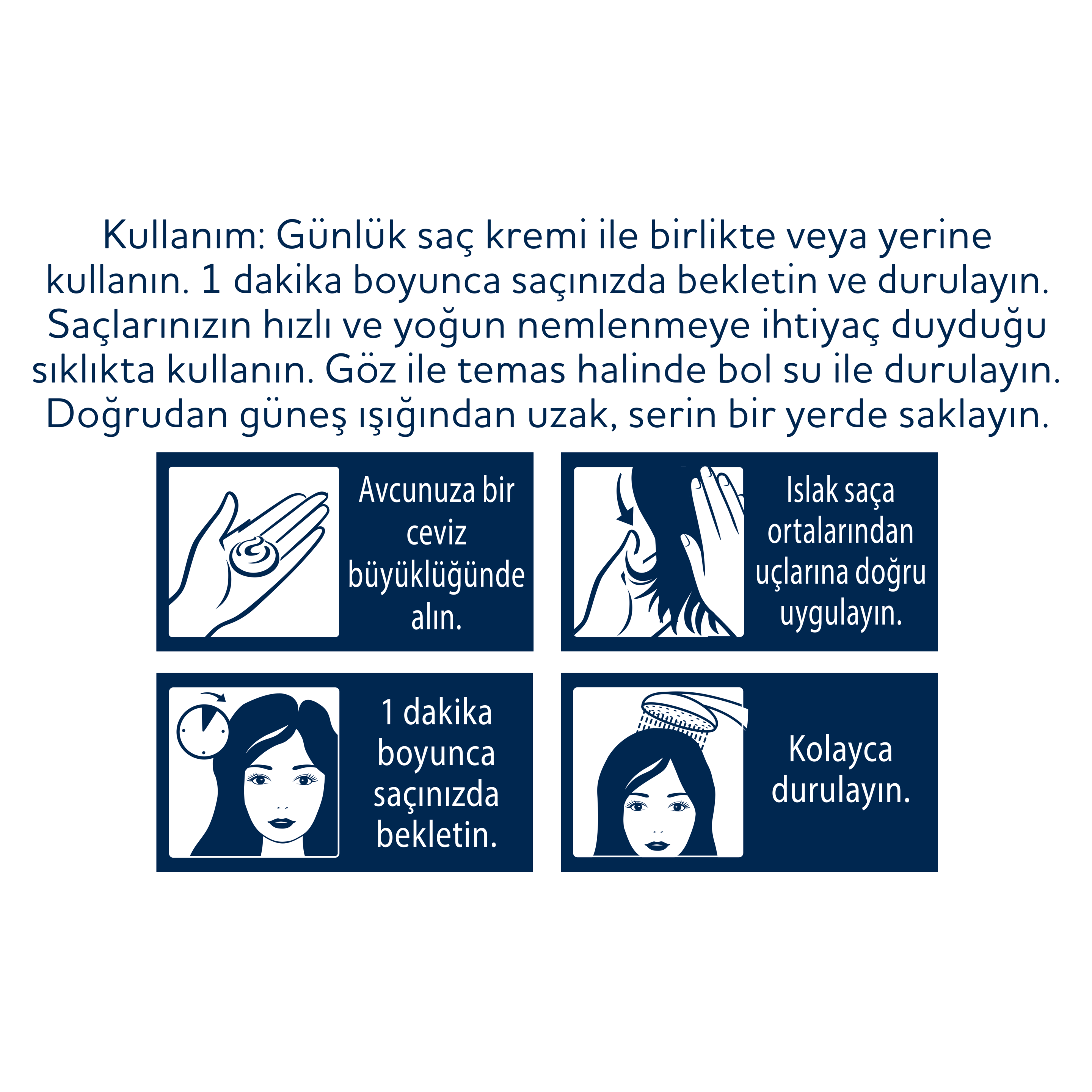 DOVE 1 Minute Serum Saç Bakım Kremi  Yoğun Onarıcı  170 ml