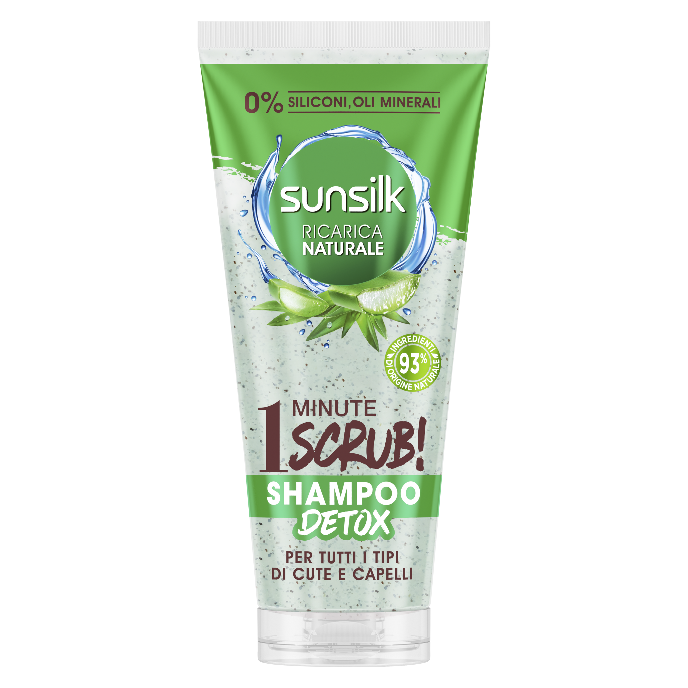 Sunsilk Ricarica Naturale Shampoo Scrub Per tutti i tipi di Cute e Capelli 200 mL