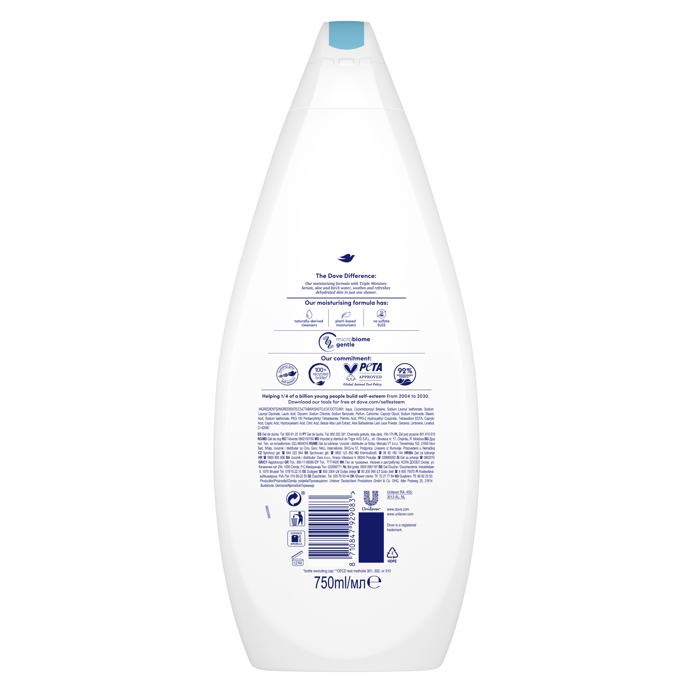 Dove Hydrating Care Duschkräm 450ml