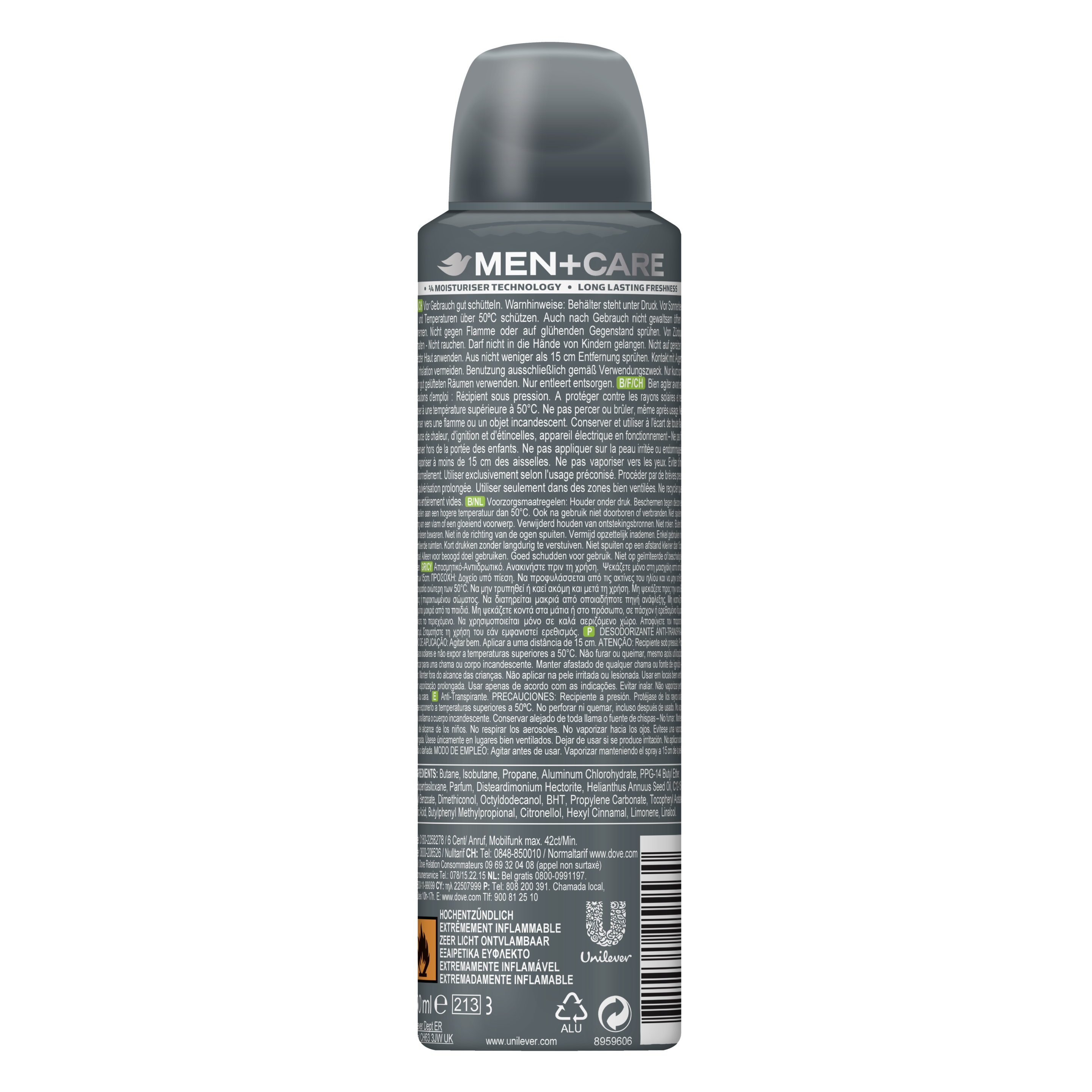 Dove Men+Care Spray Fresh 48h Proteção