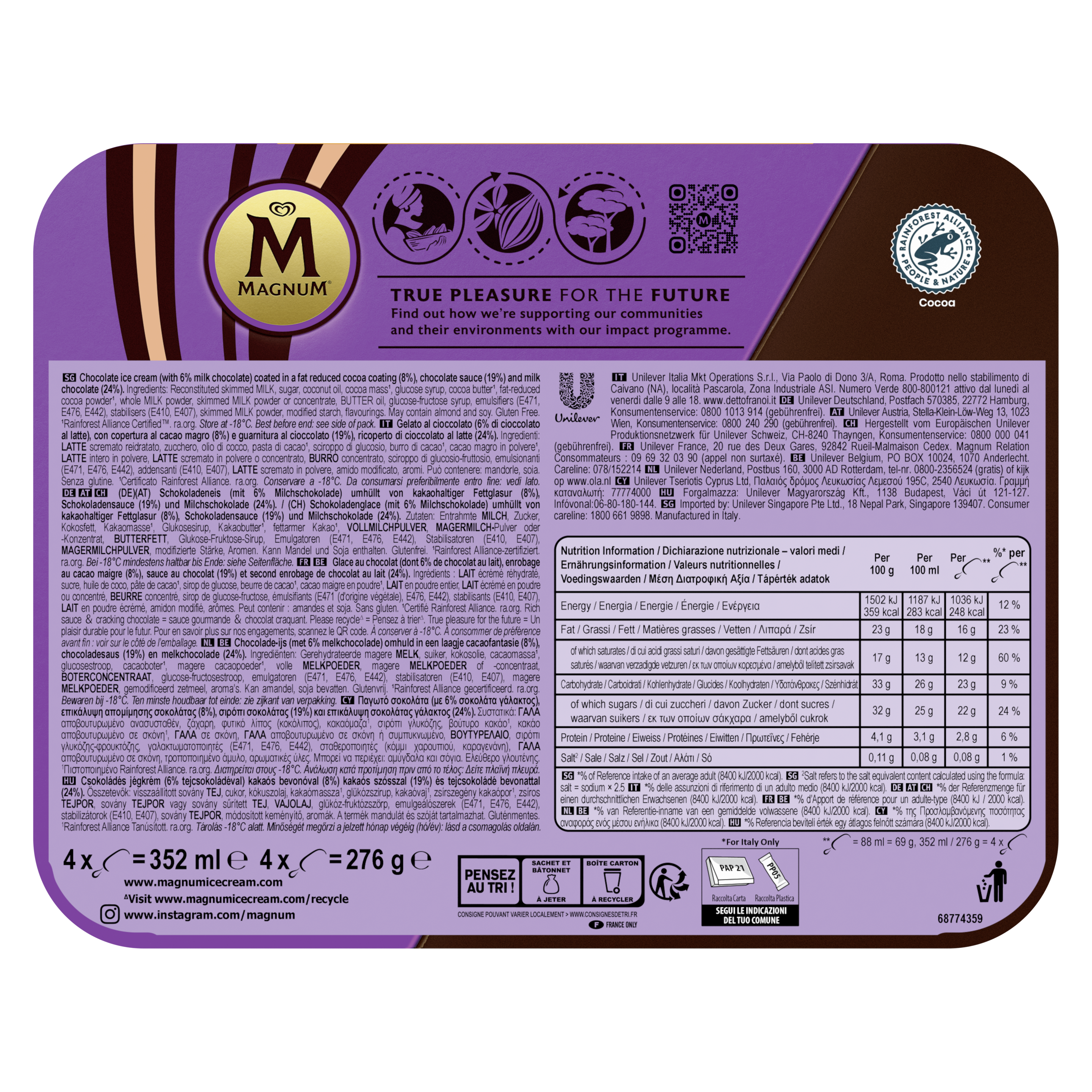 Magnum Bâtonnet Double Chocolat