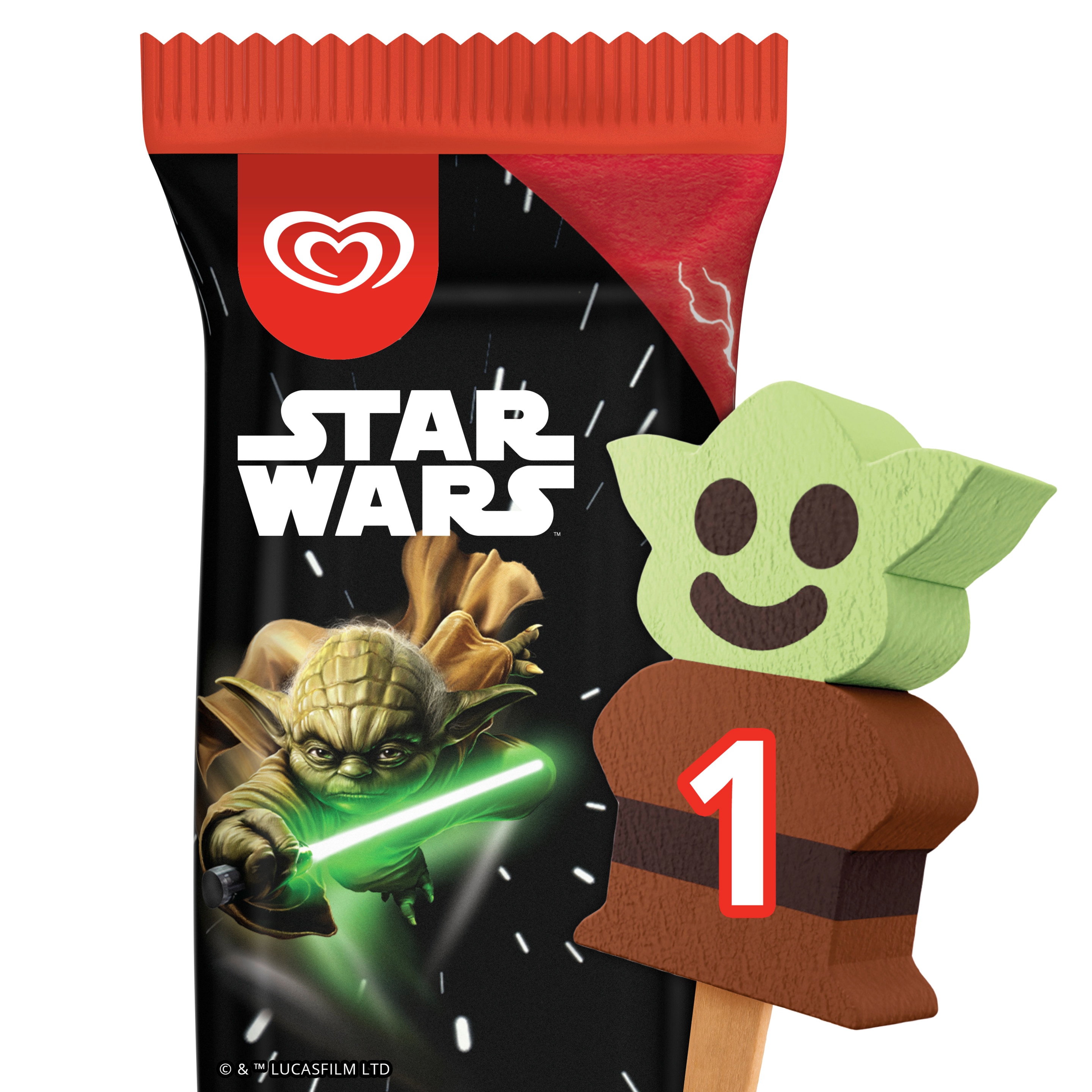 Star Wars Yoda Shaped Icecream